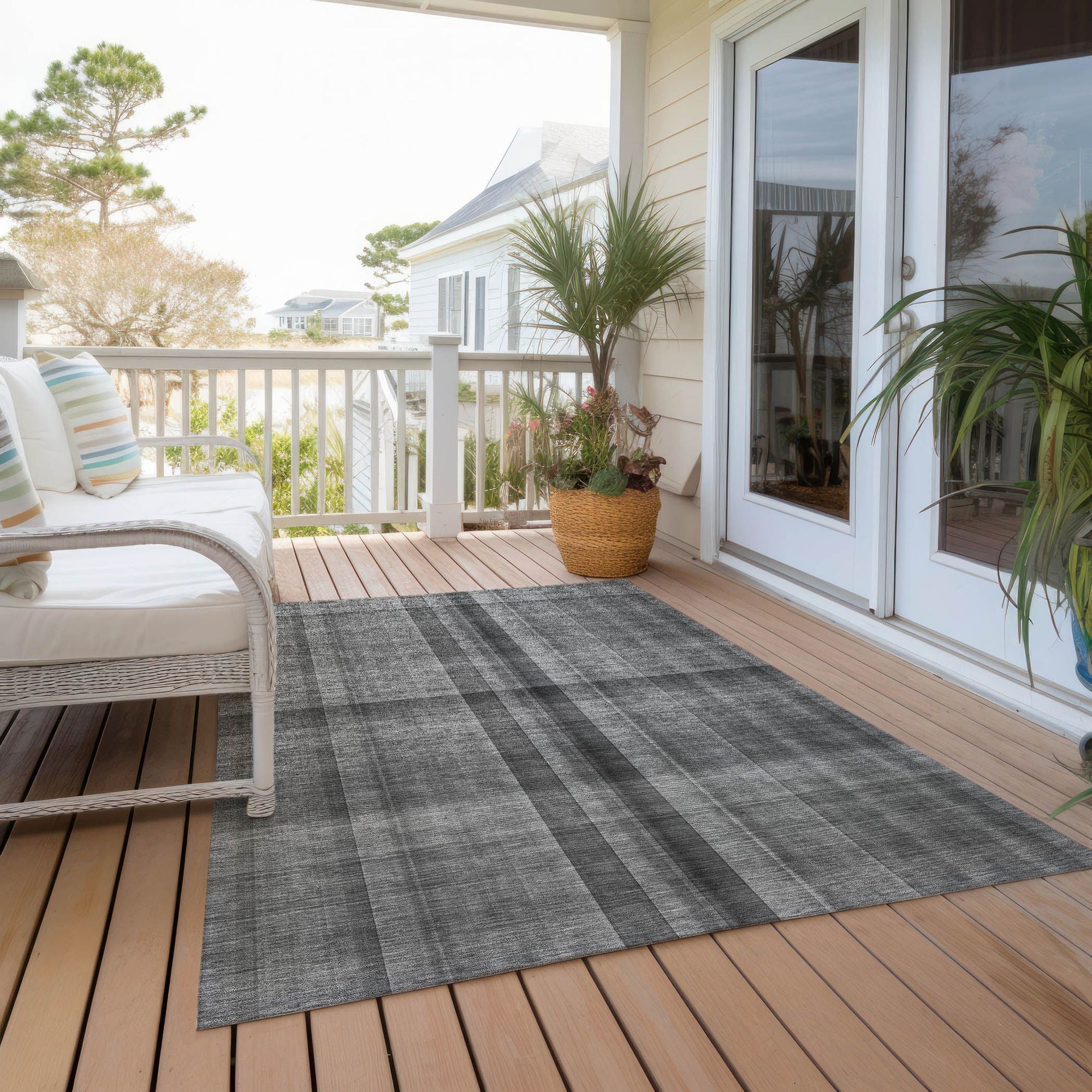 Machine Made ACN548 Gray Rugs