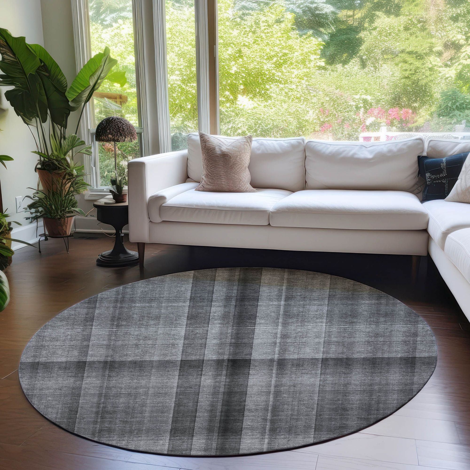 Machine Made ACN548 Gray Rugs