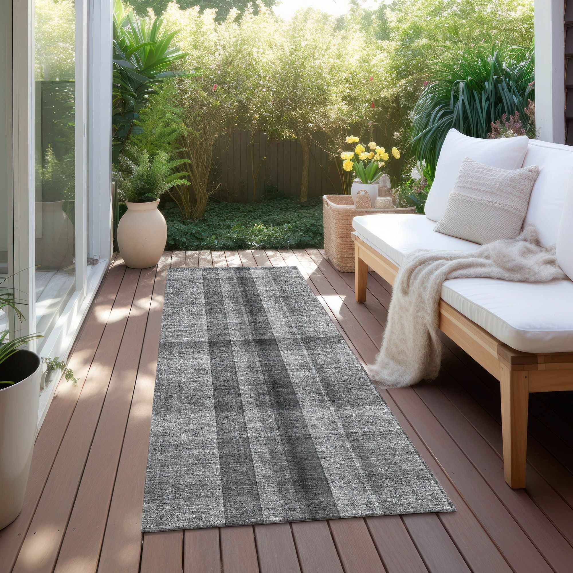 Machine Made ACN548 Gray Rugs