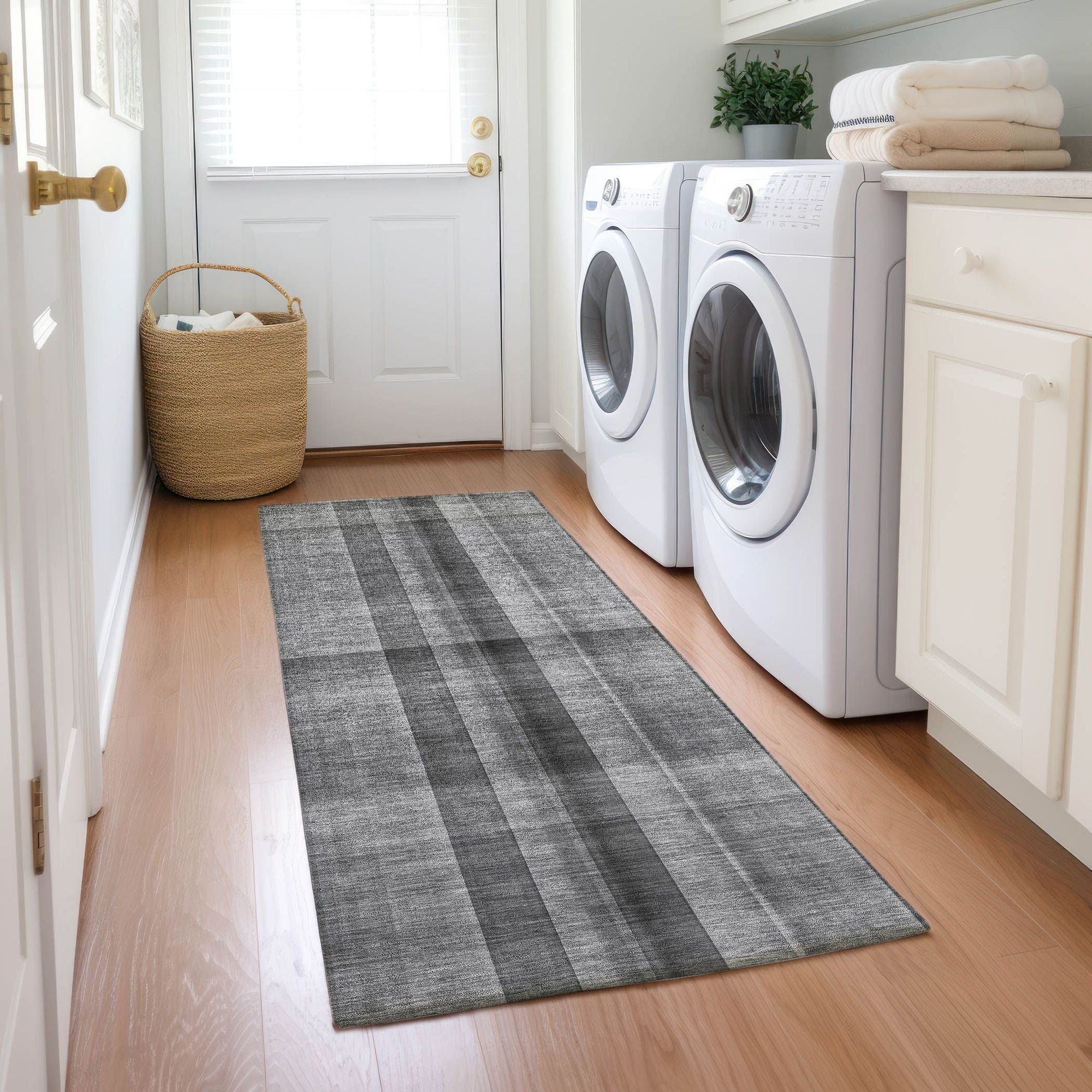 Machine Made ACN548 Gray Rugs