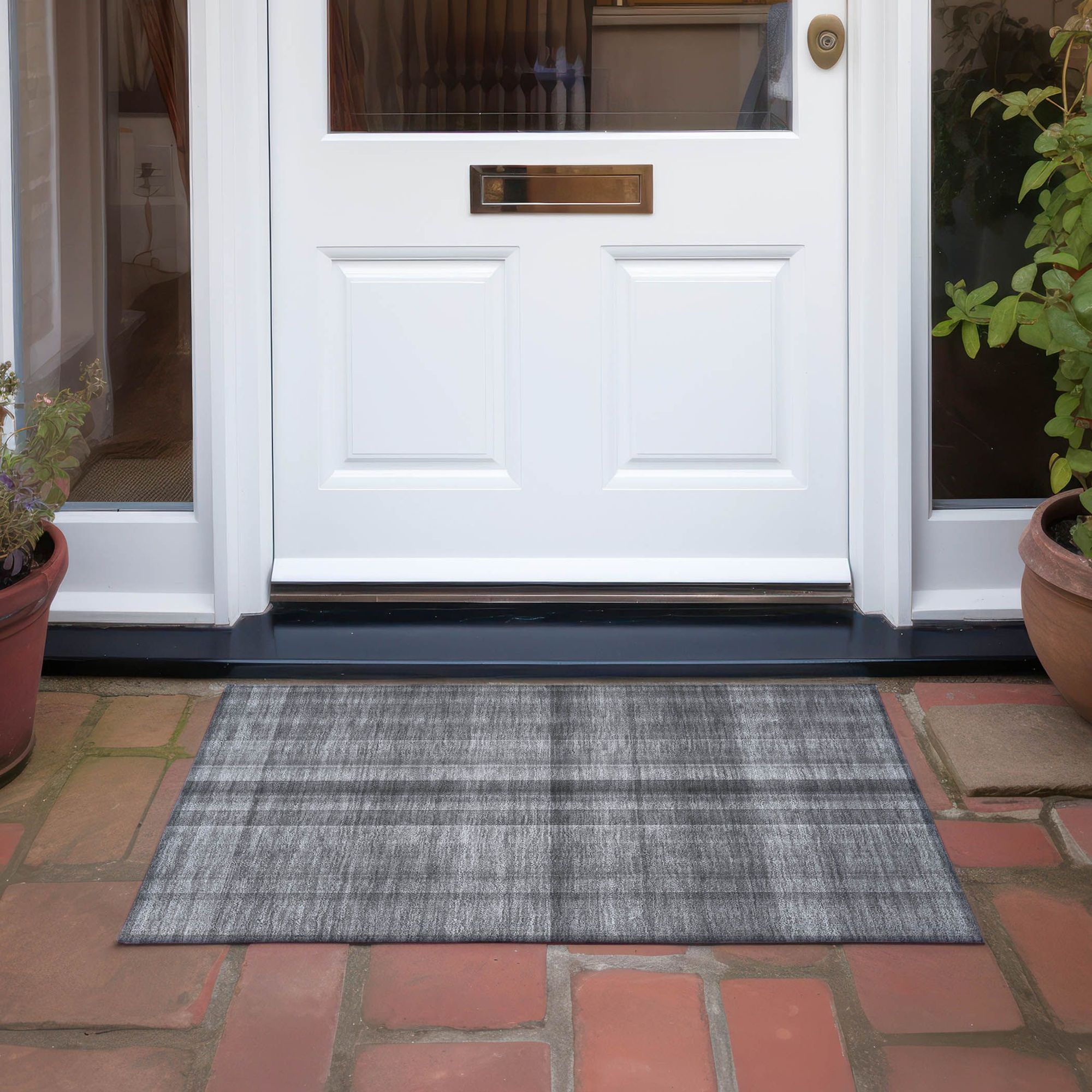 Machine Made ACN548 Gray Rugs