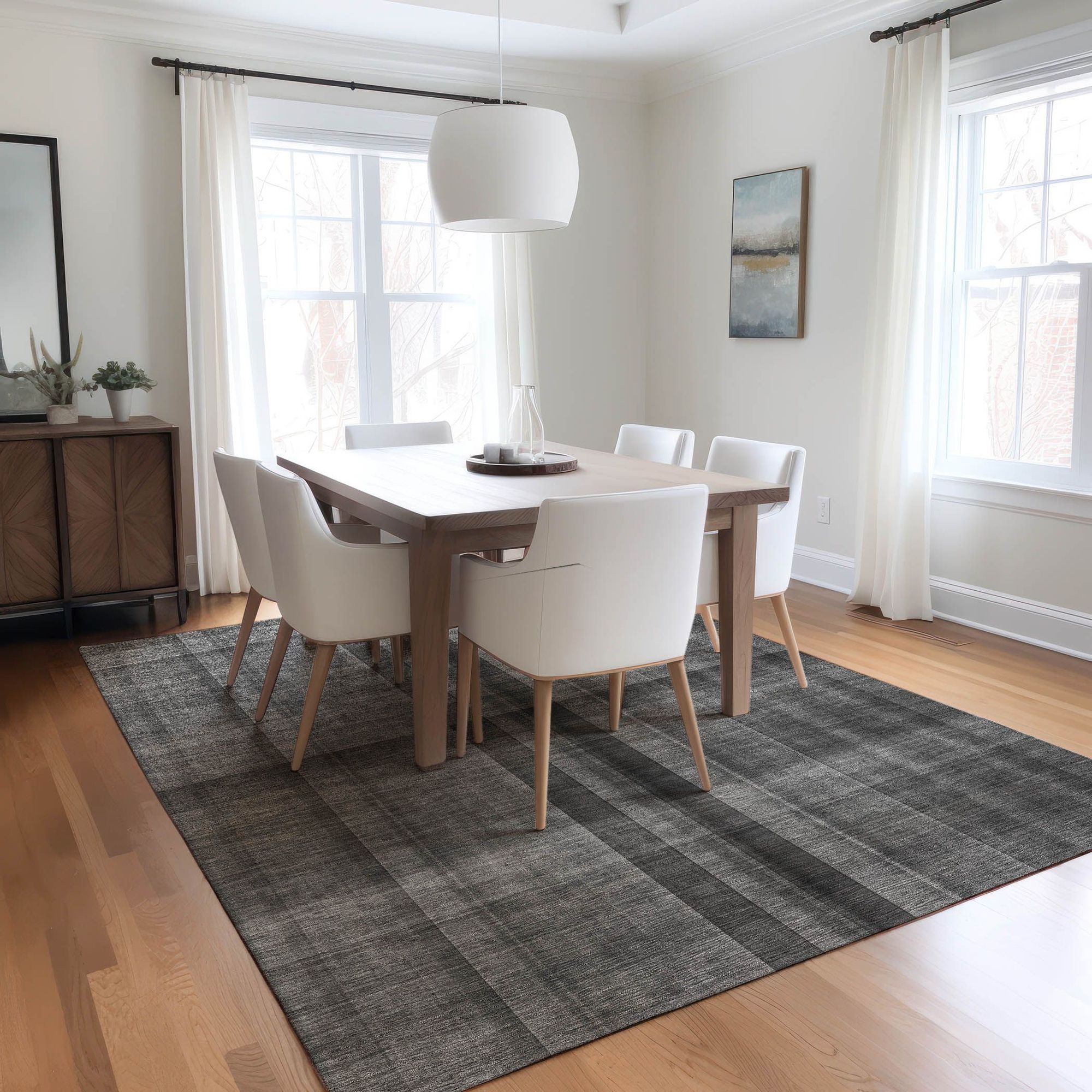 Machine Made ACN548 Gray Rugs