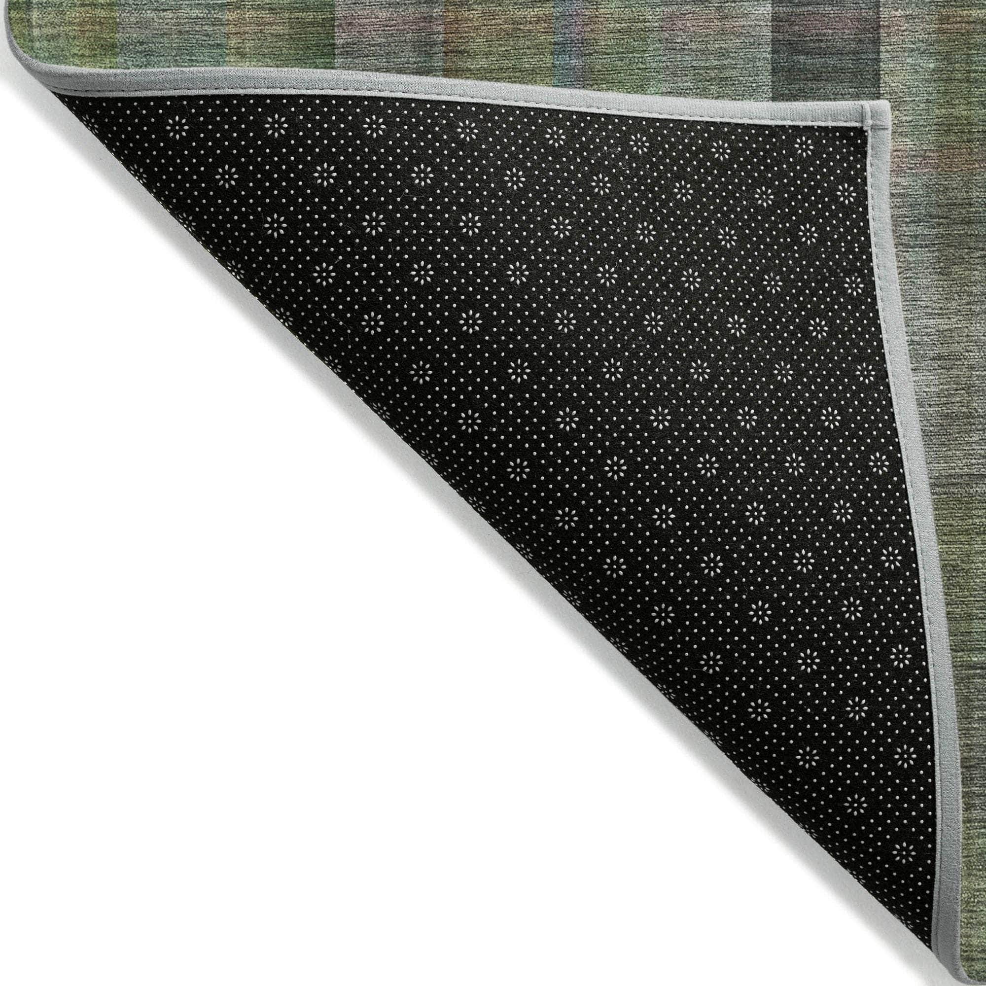 Machine Made ACN548 Green Rugs