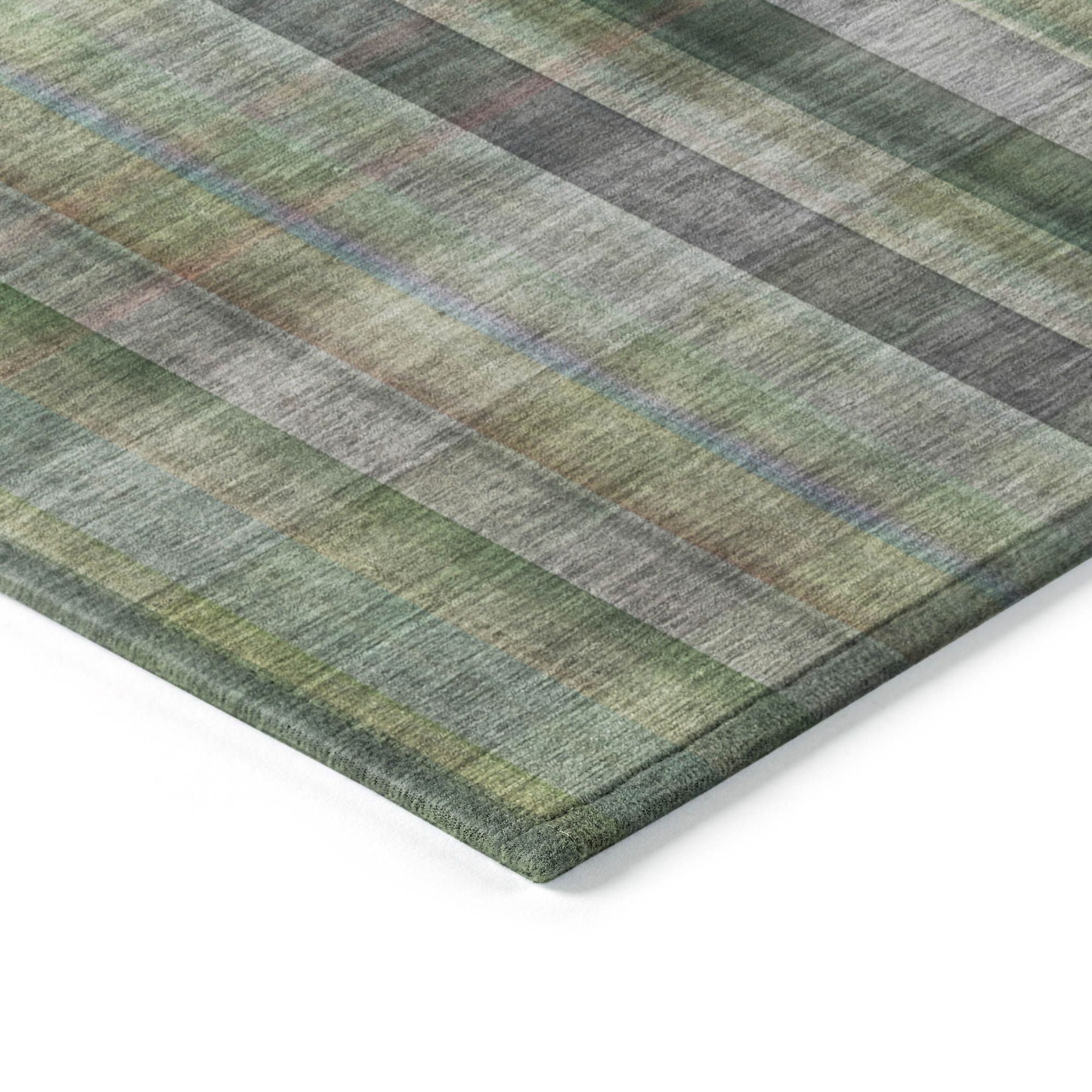 Machine Made ACN548 Green Rugs