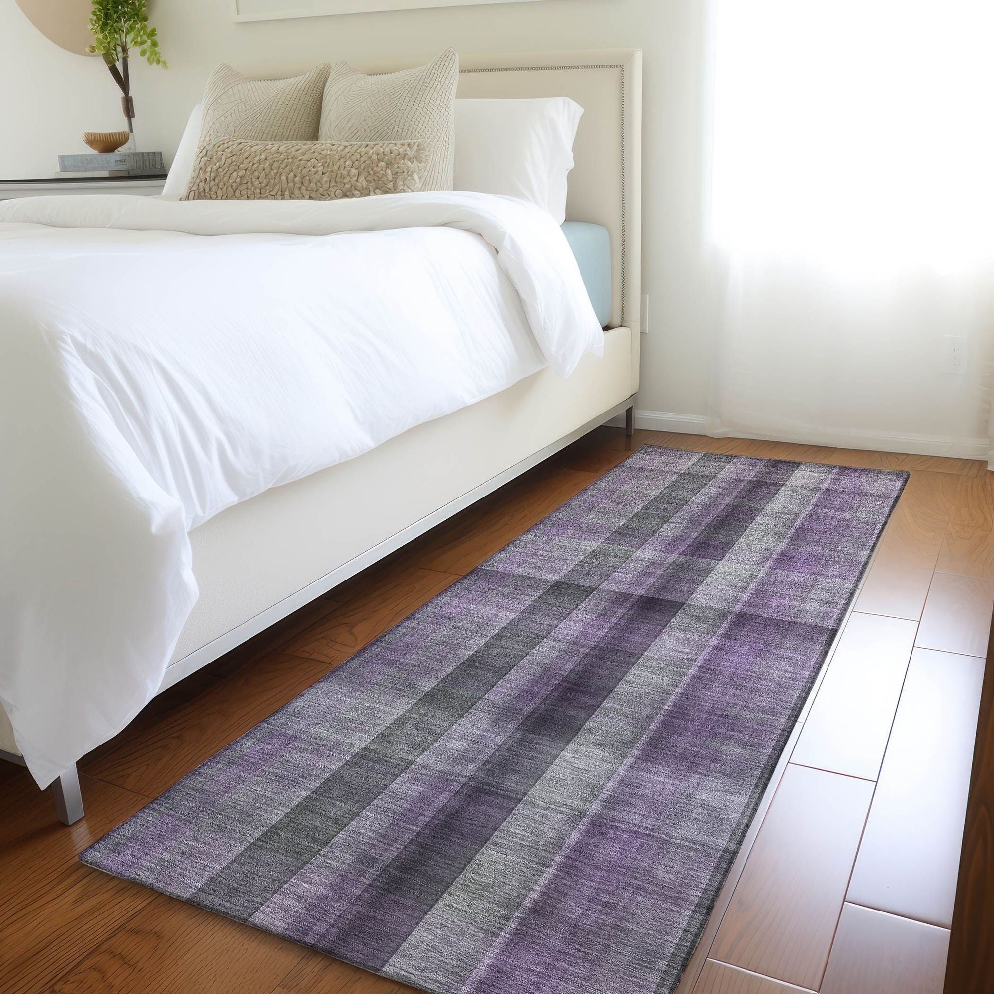 Machine Made ACN548 Purple Rugs
