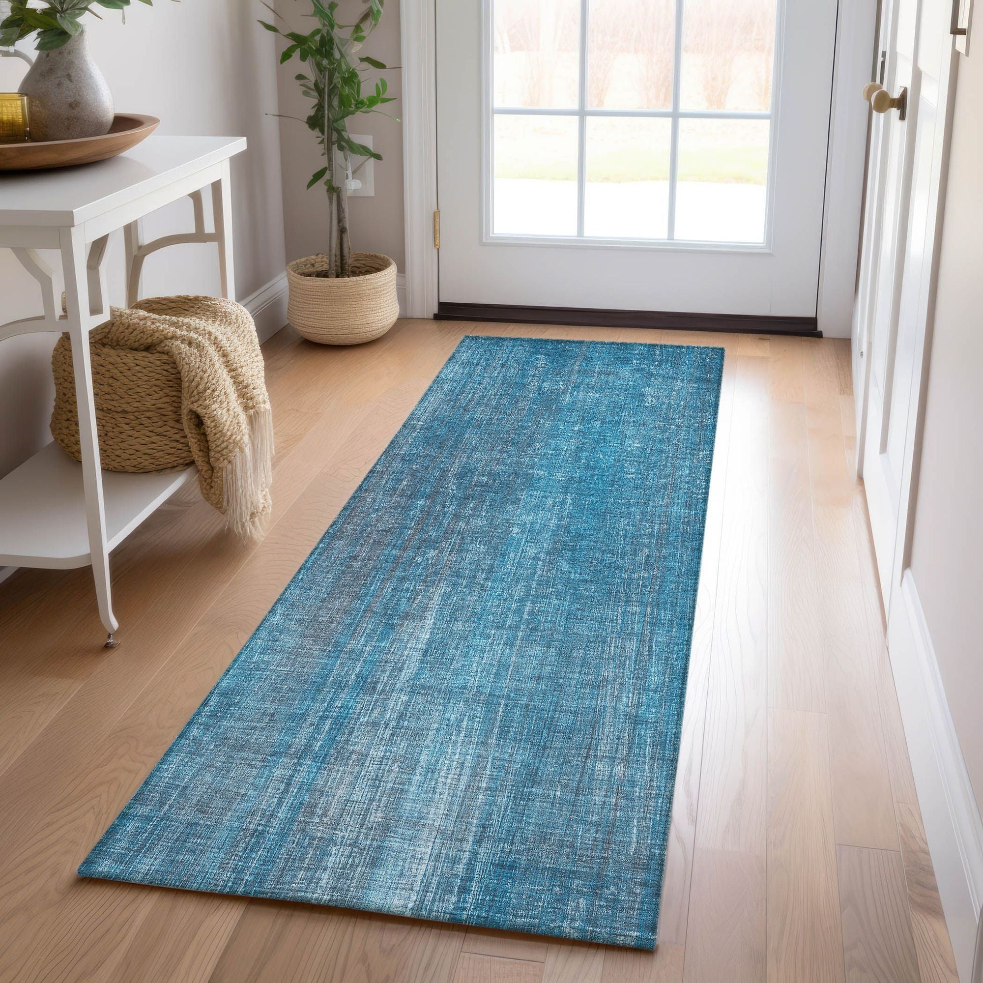 Machine Made ACN552 Blue Rugs