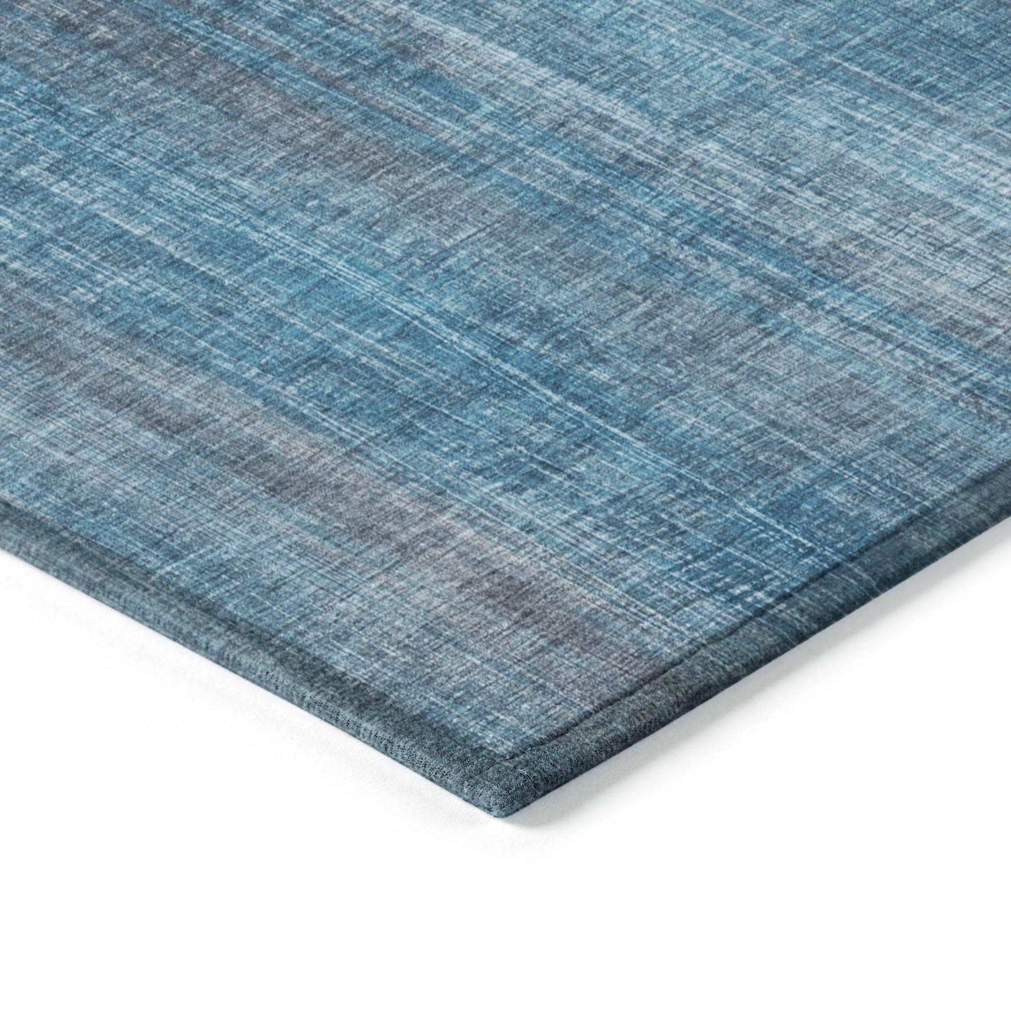 Machine Made ACN552 Blue Rugs