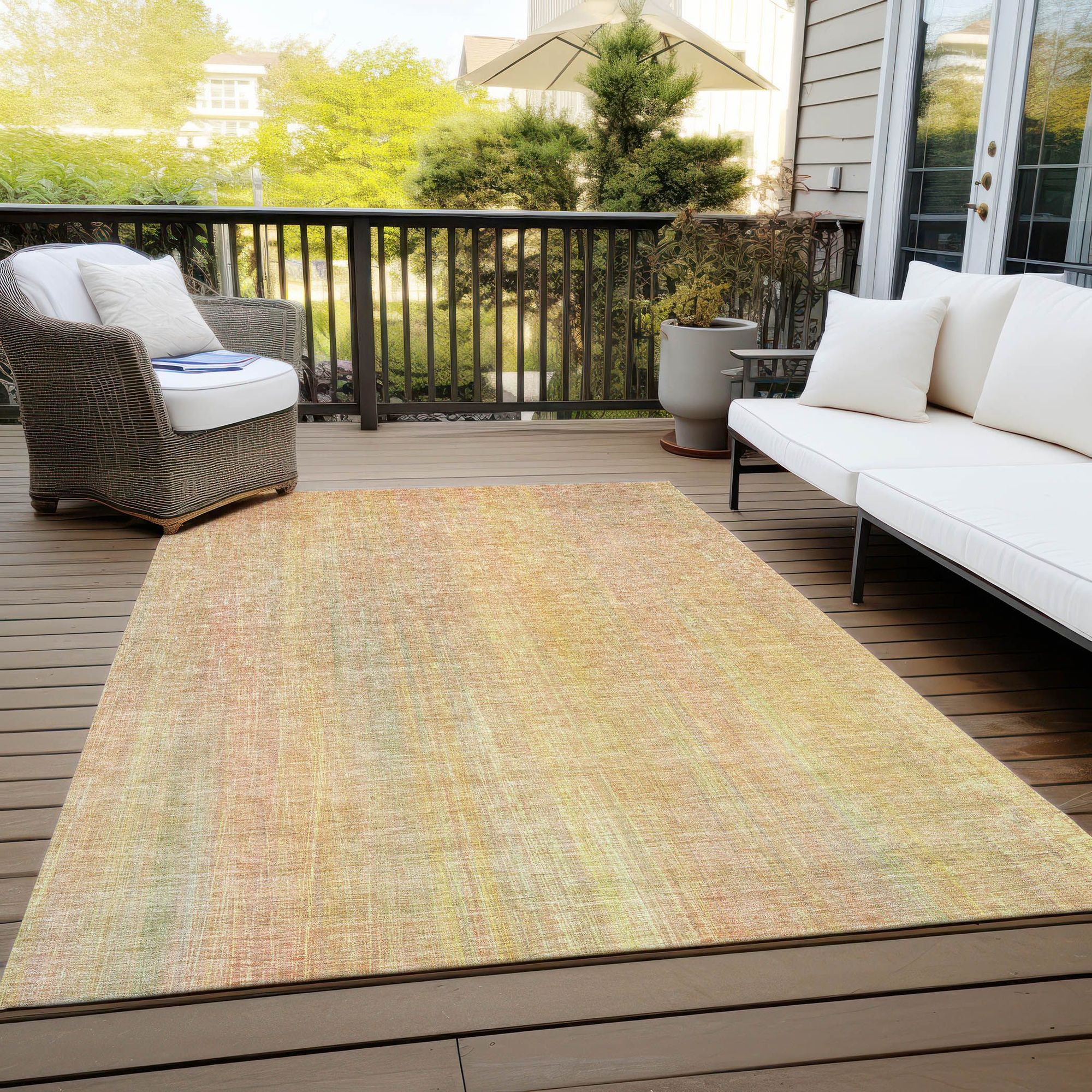 Machine Made ACN552 Blush Pink Rugs