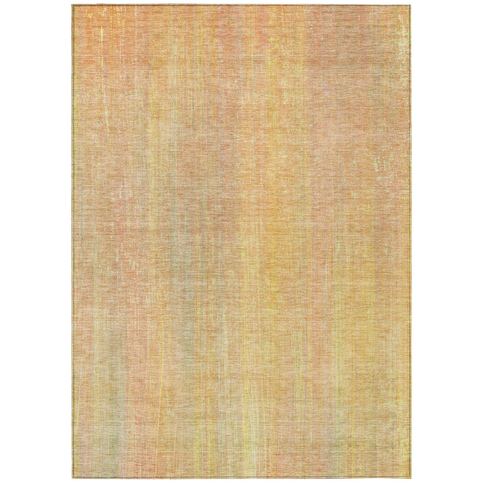 Machine Washable Blush Pink Rug - Indoor / Outdoor - Kids / Pet Friendly Striped Print Rug