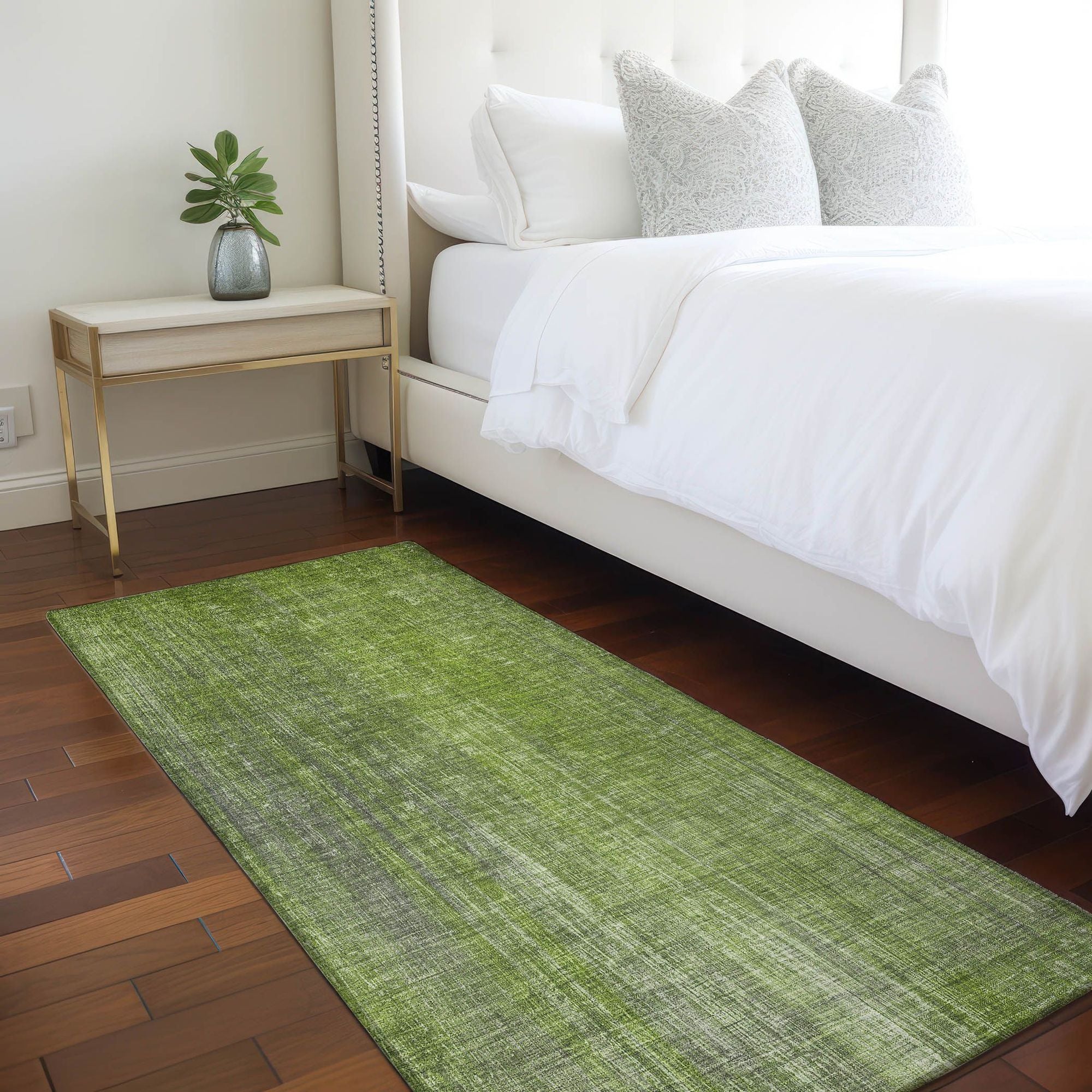 Machine Made ACN552 Green Rugs