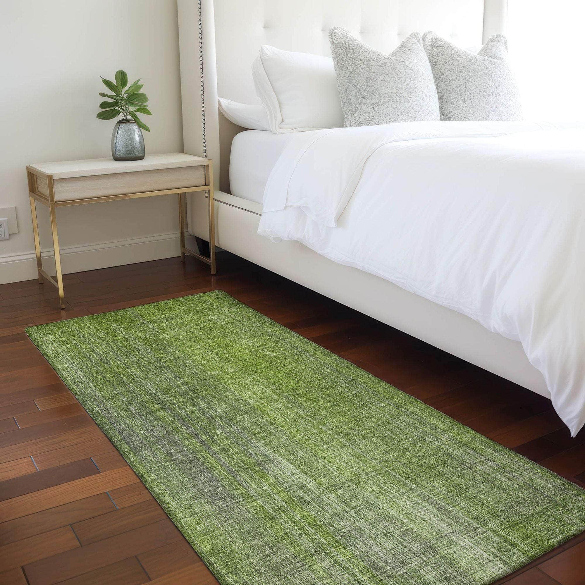 Machine Made ACN552 Green Rugs