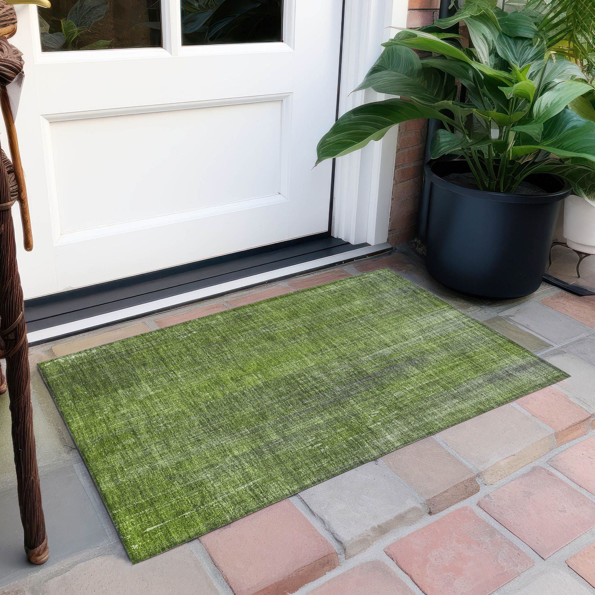 Machine Made ACN552 Green Rugs