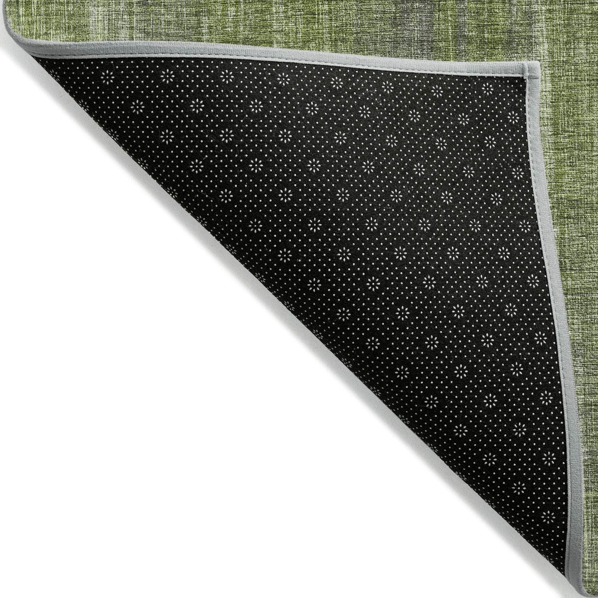 Machine Made ACN552 Green Rugs