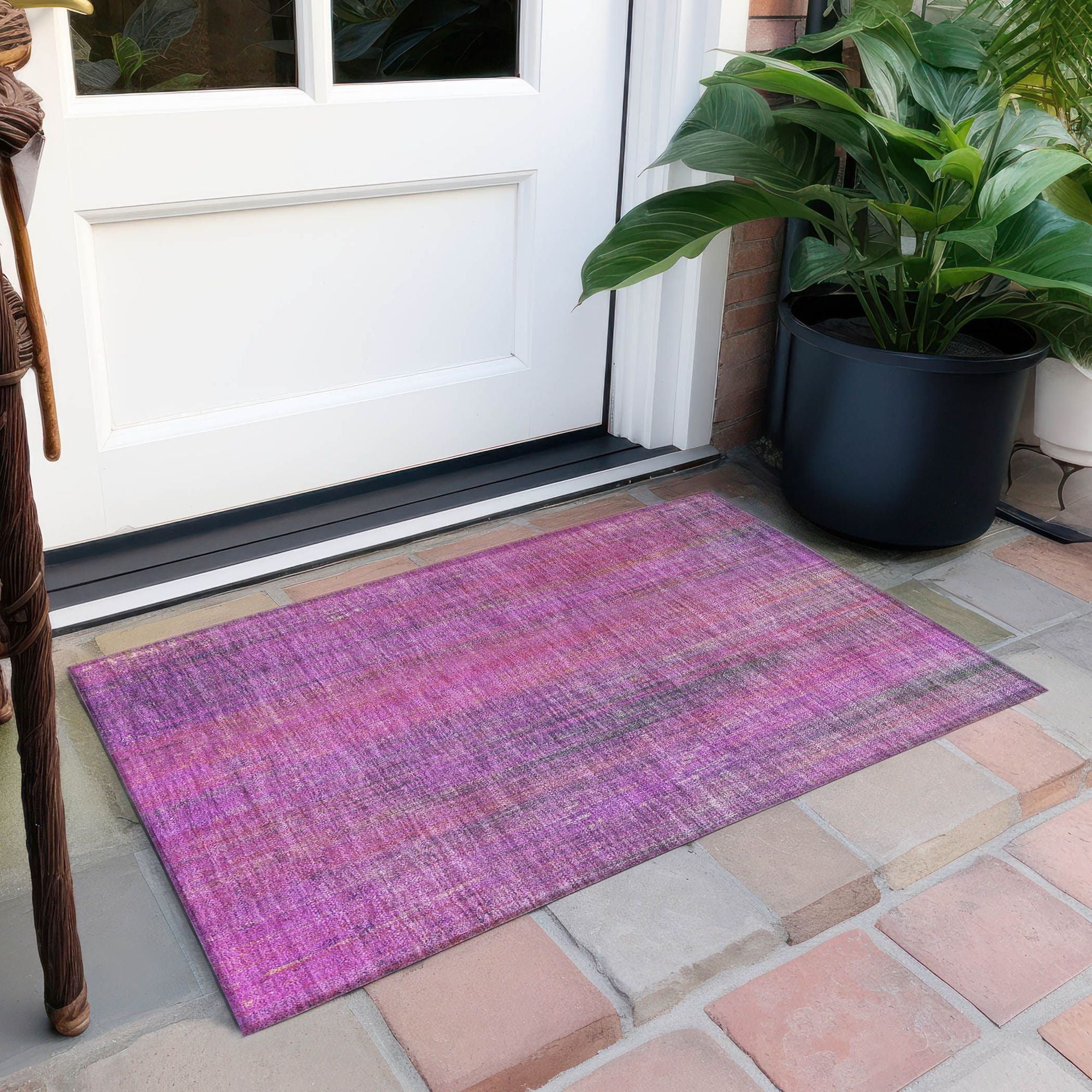 Machine Made ACN552 Lilac Purple Rugs
