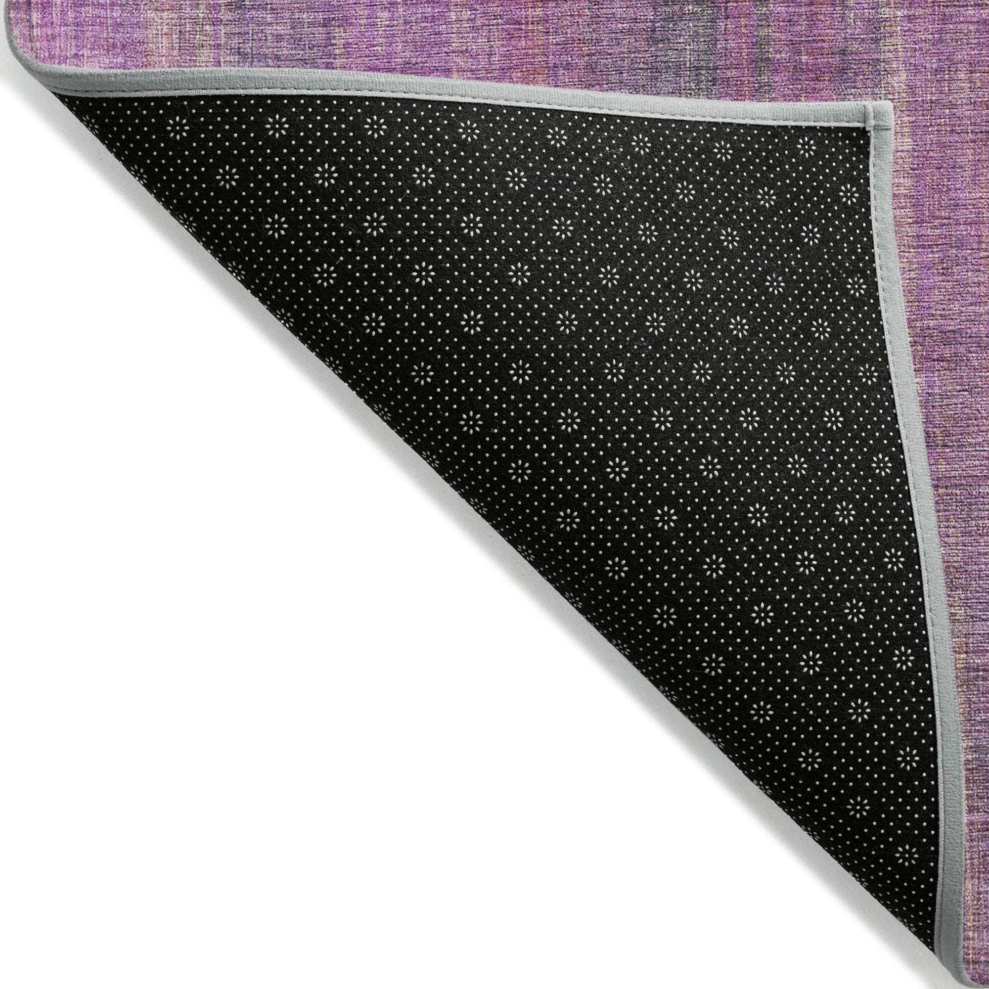Machine Made ACN552 Lilac Purple Rugs