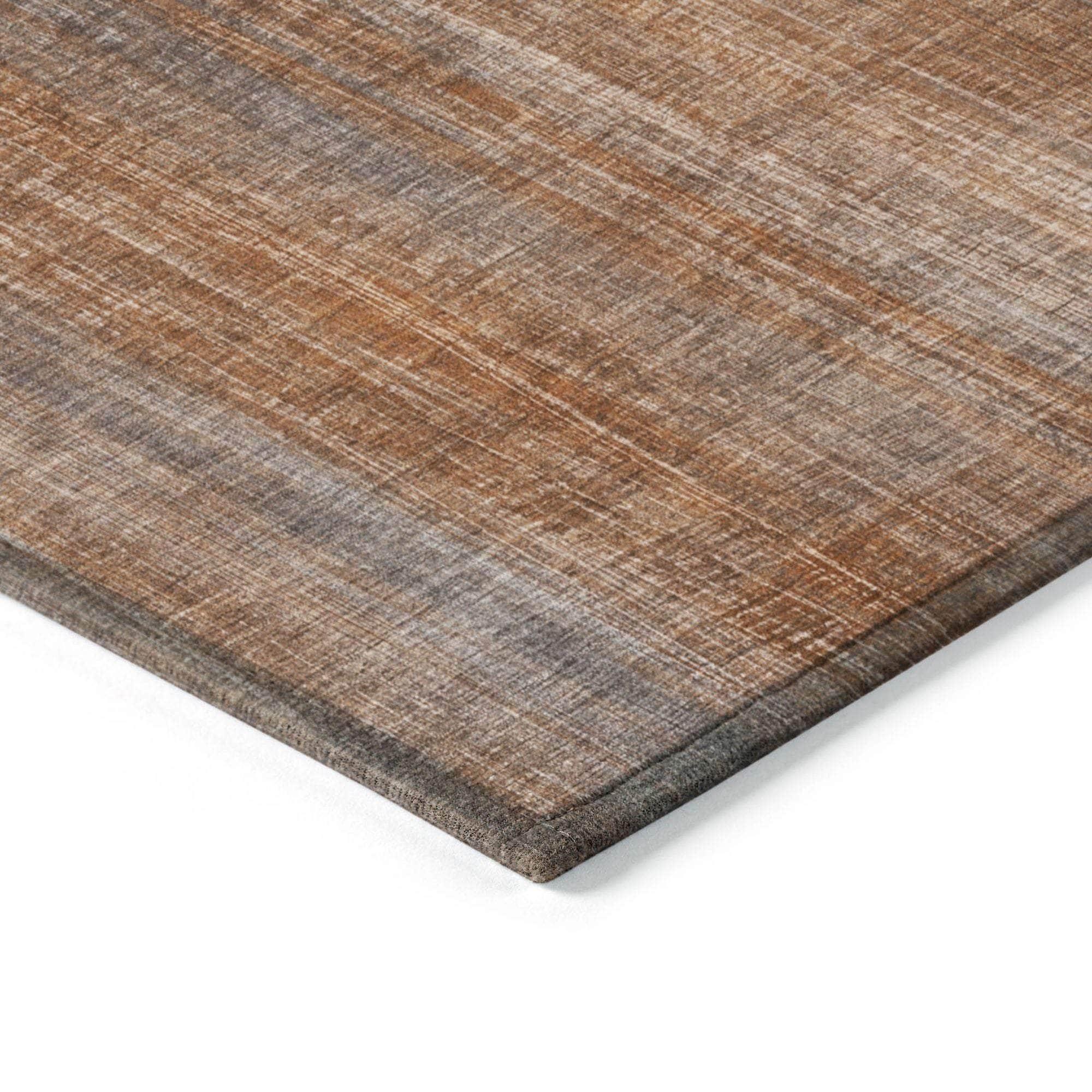 Machine Made ACN552 Paprika Orange Rugs