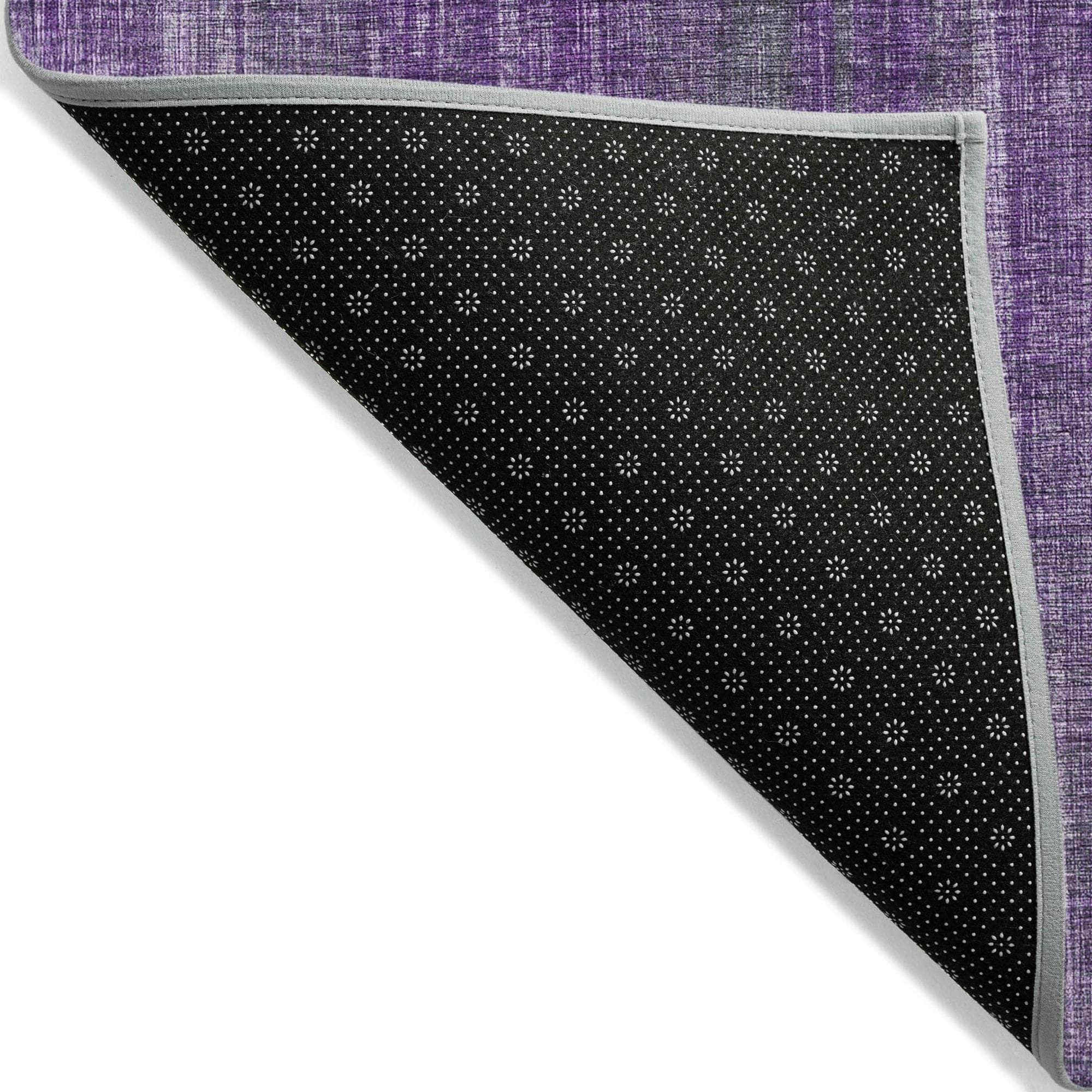 Machine Made ACN552 Purple Rugs