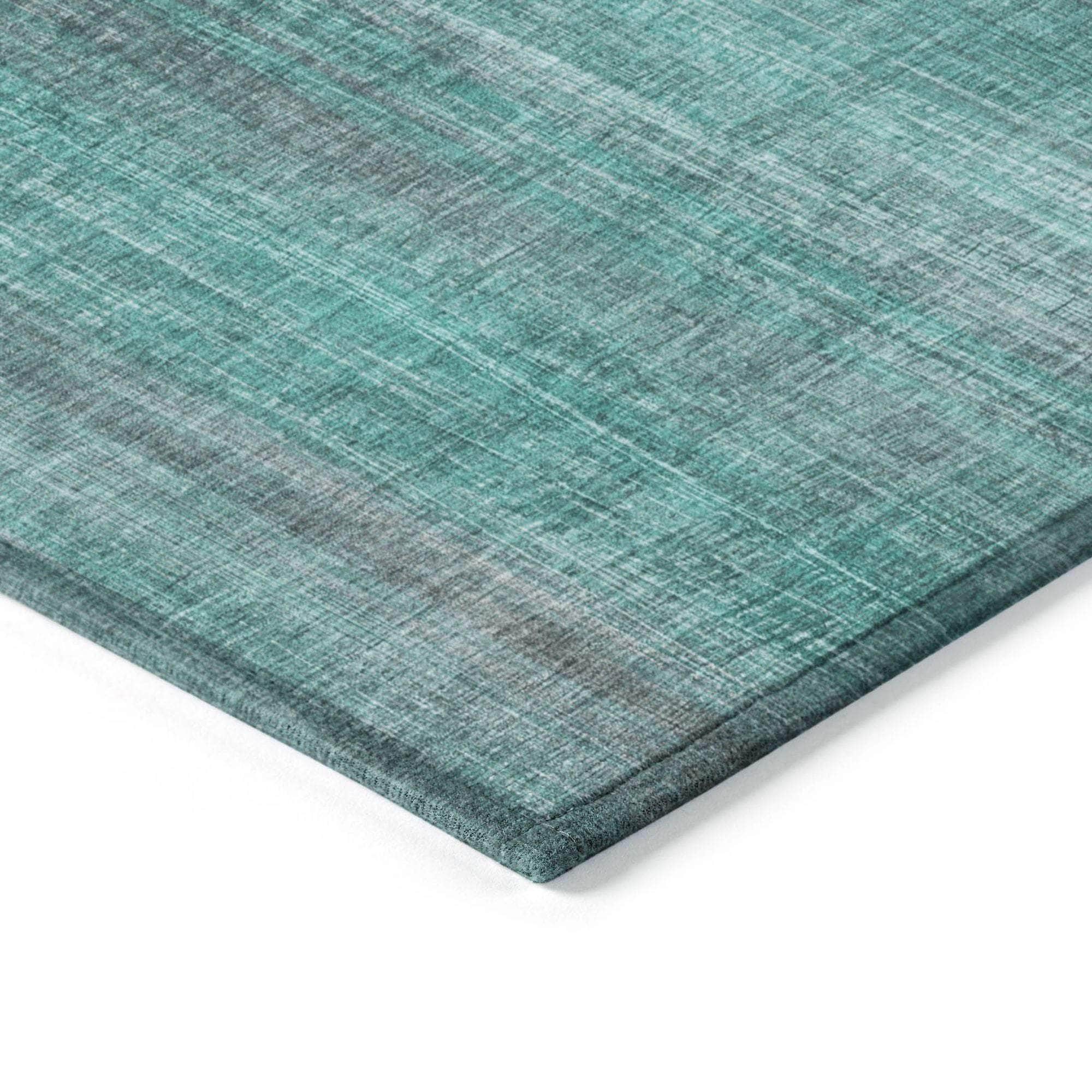 Machine Made ACN552 Teal Rugs