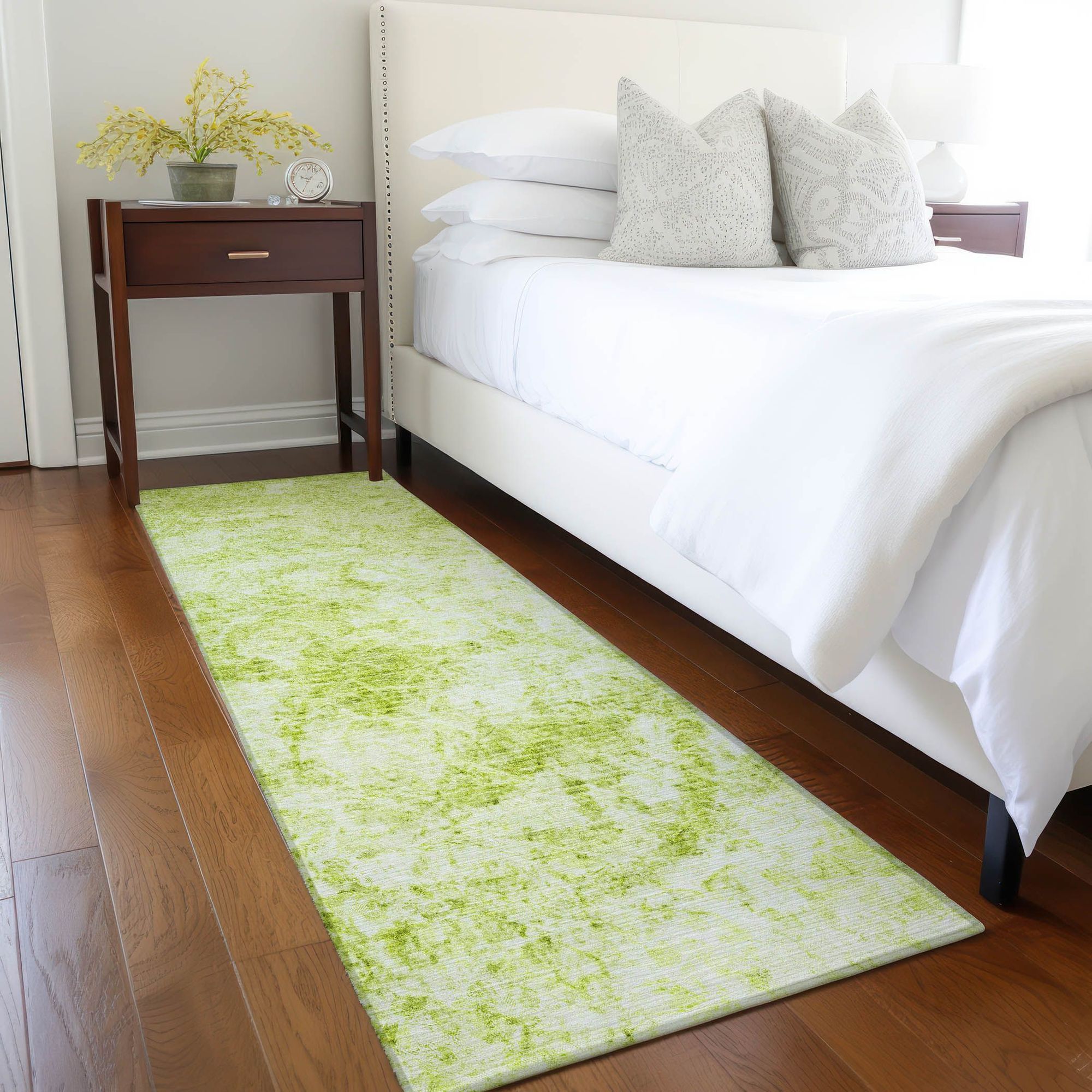 Machine Made ACN553 Aloe Green Rugs