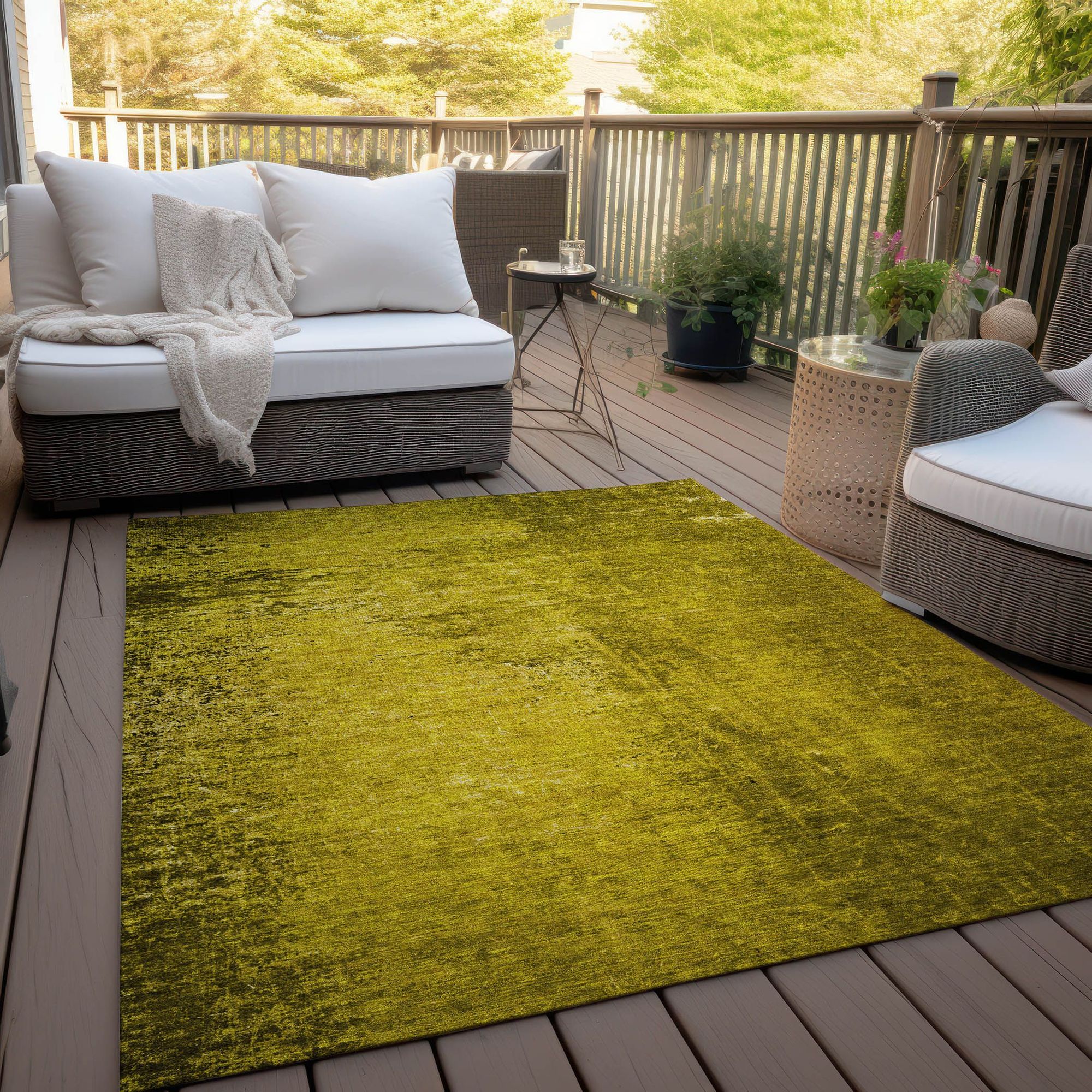 Machine Made ACN554 Gold Rugs