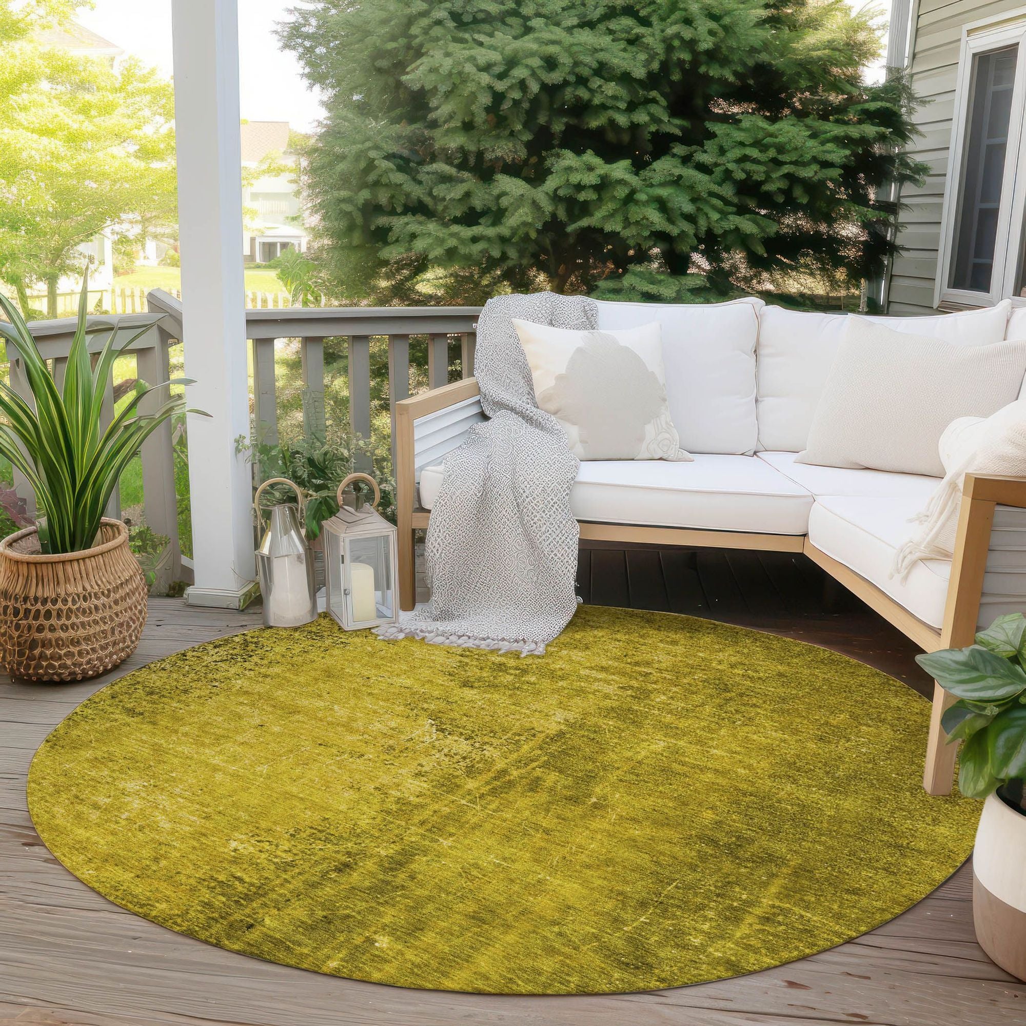 Machine Made ACN554 Gold Rugs