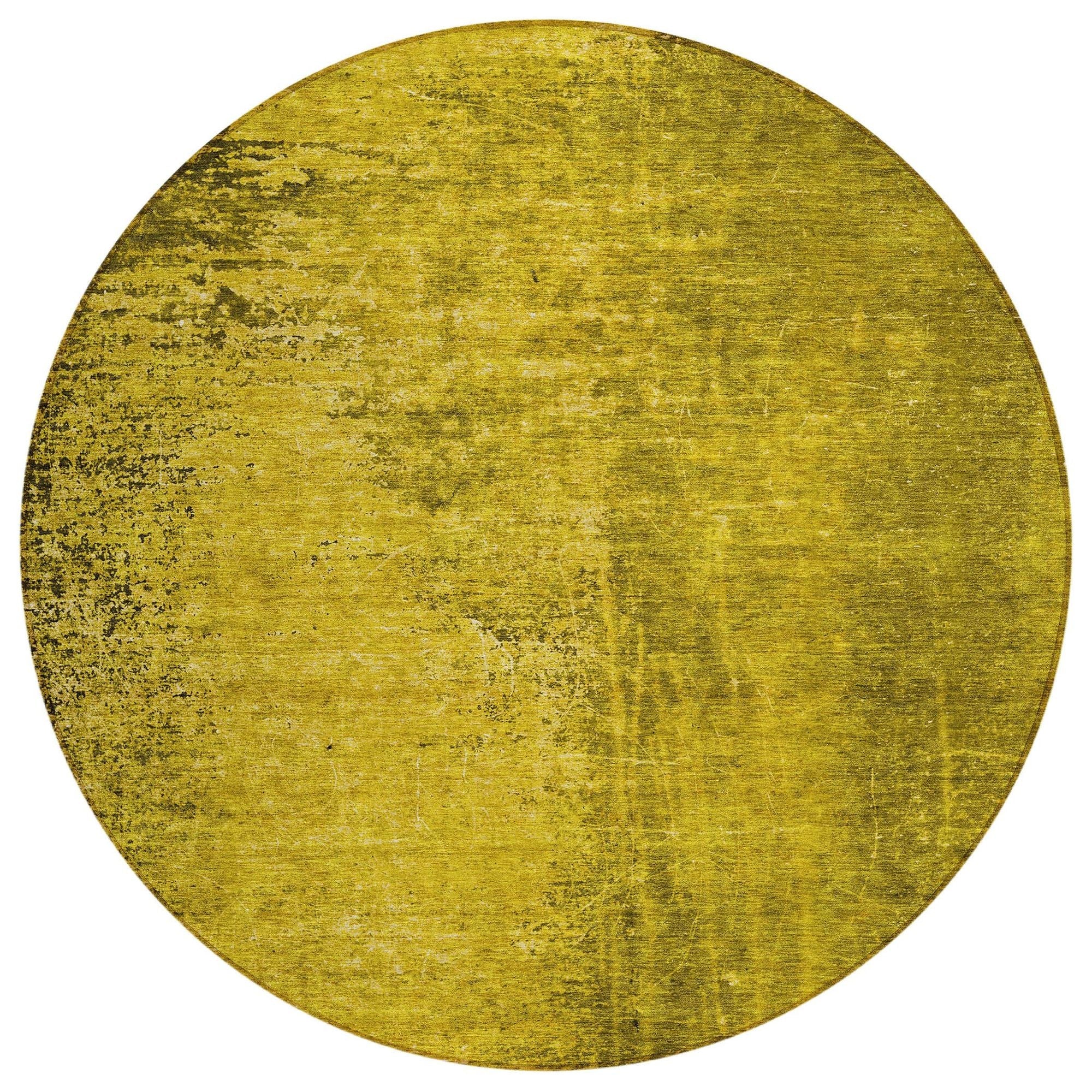 Machine Washable Gold Rug - Indoor / Outdoor - Kids / Pet Friendly Organic Print Rug