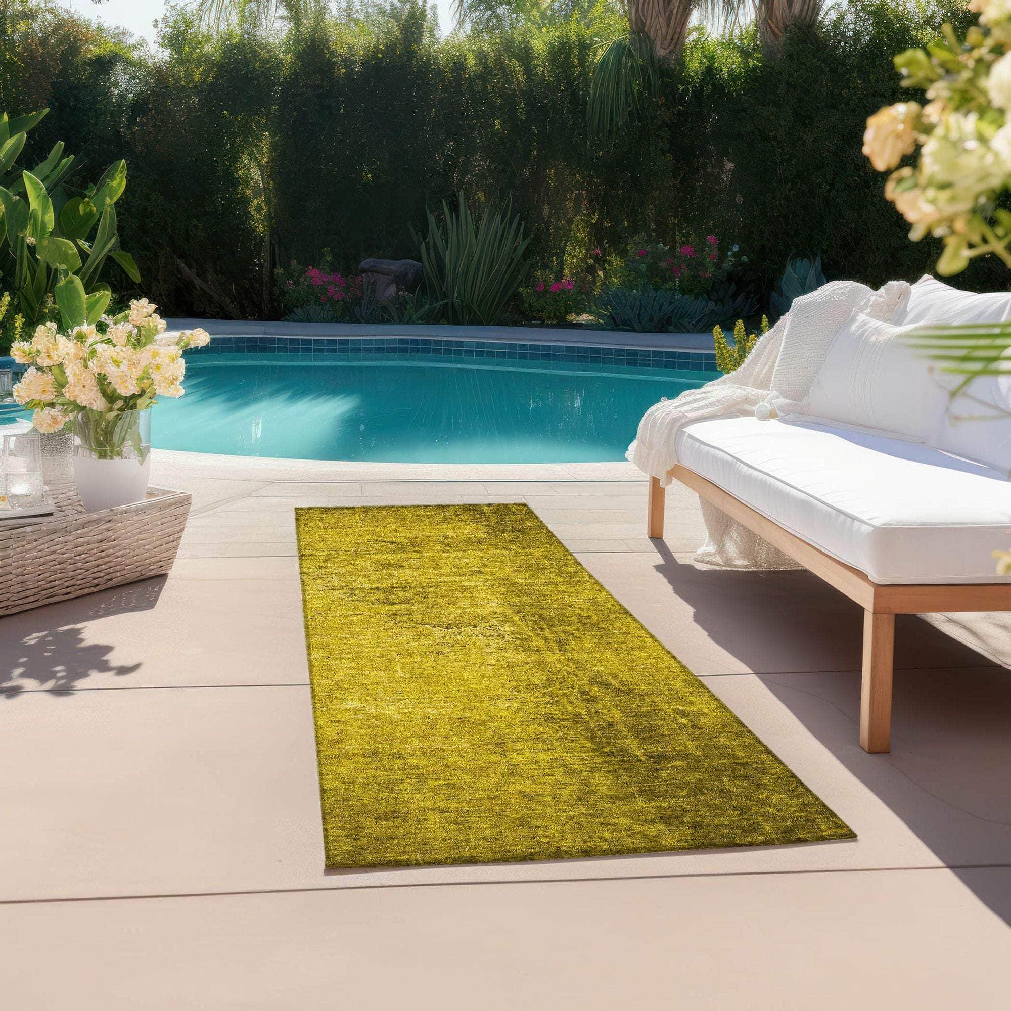 Machine Made ACN554 Gold Rugs