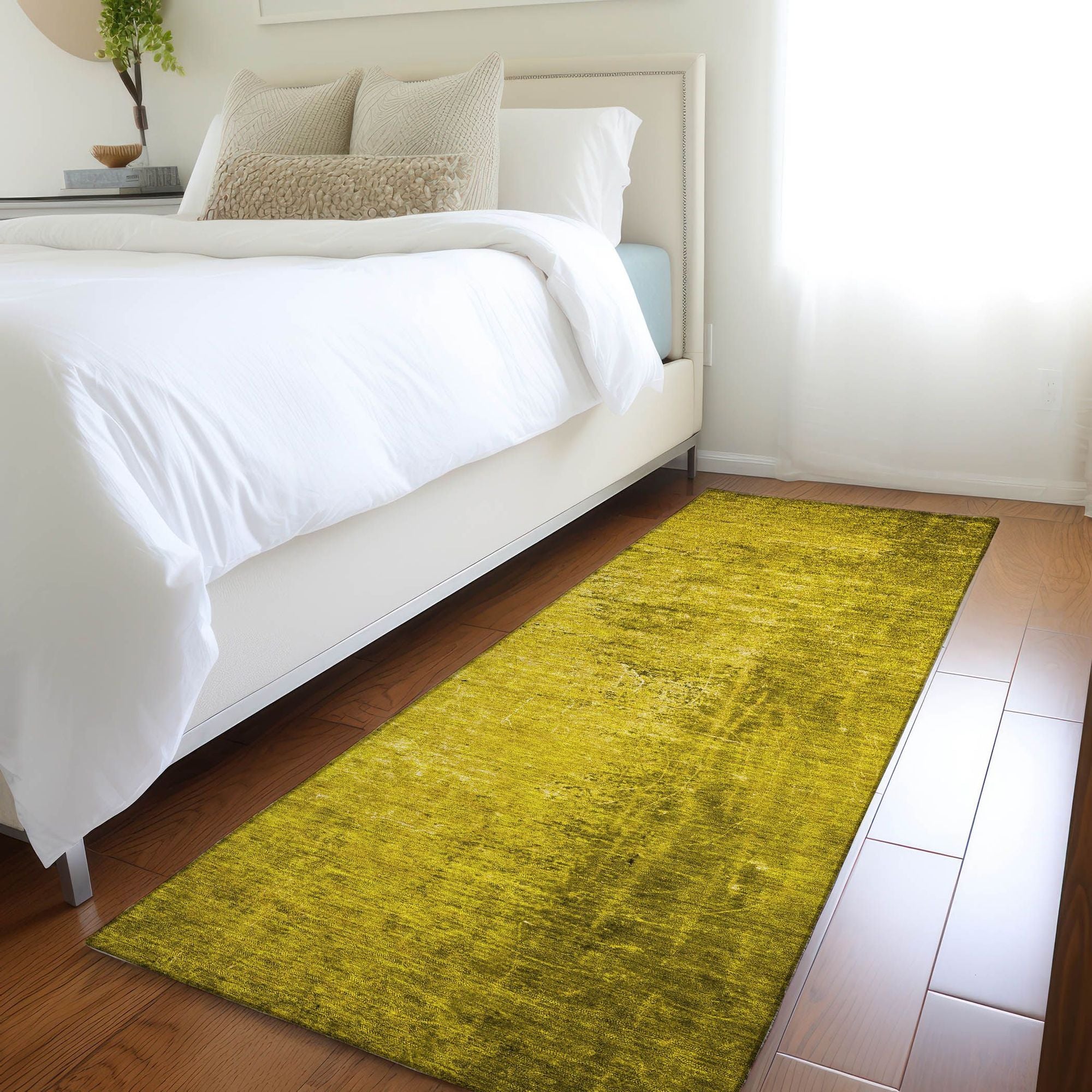 Machine Made ACN554 Gold Rugs