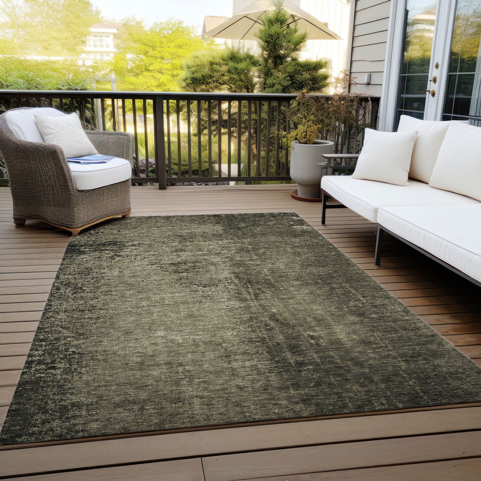 Machine Made ACN554 Gray Rugs