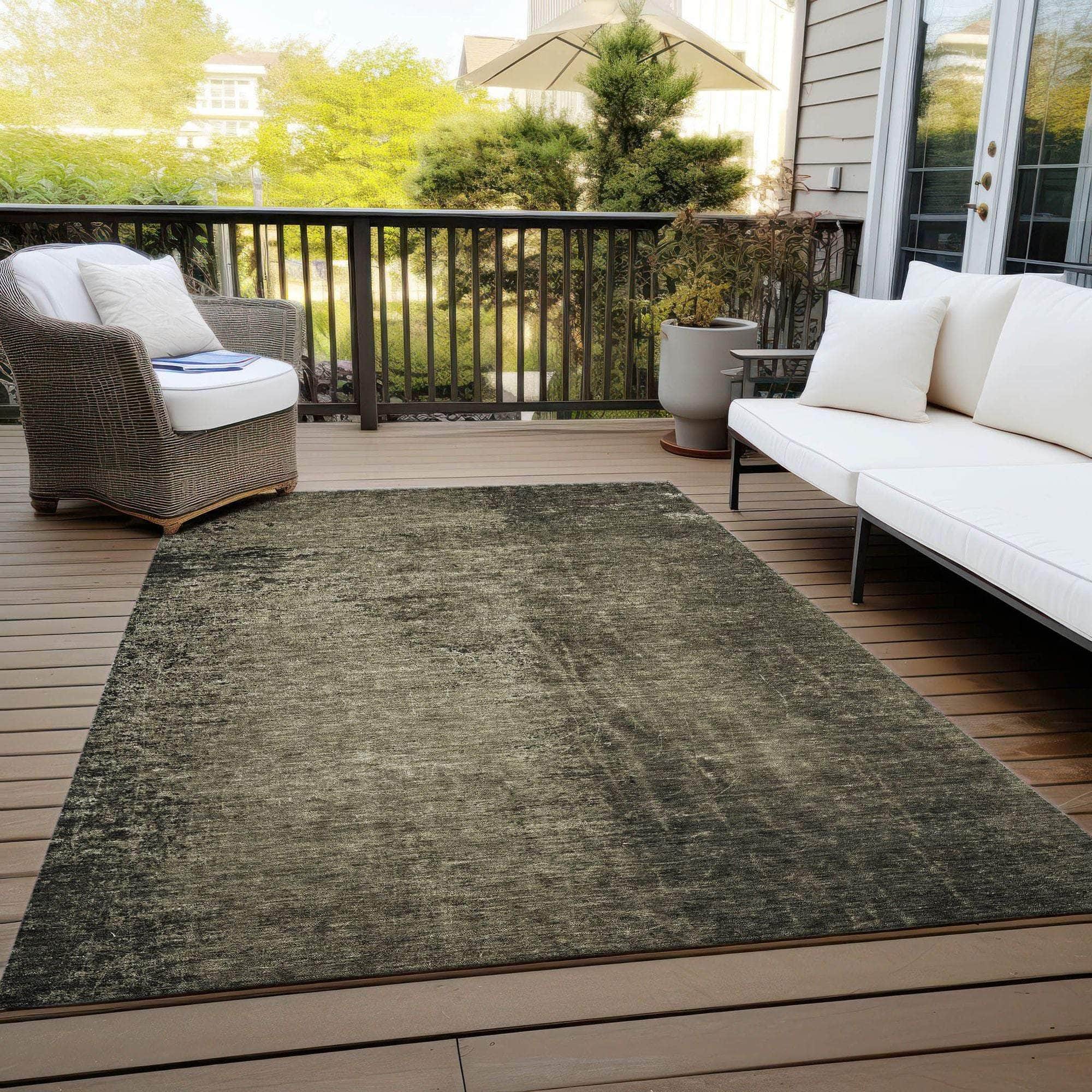Machine Made ACN554 Gray Rugs