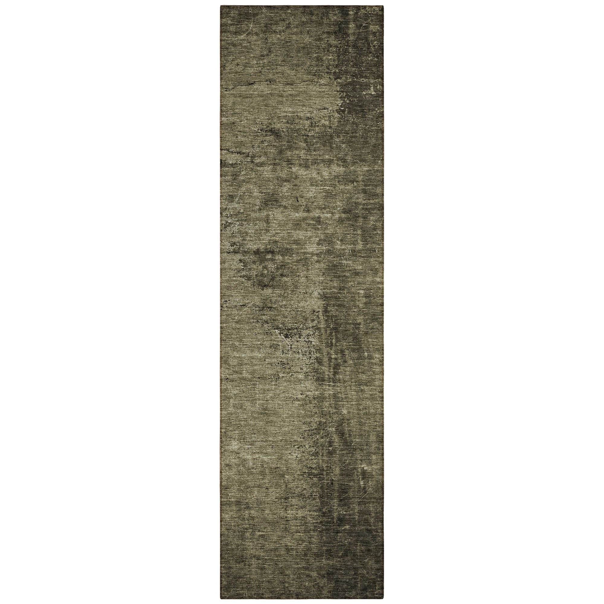 Machine Washable Gray Rug - Indoor / Outdoor - Kids / Pet Friendly Organic Print Rug