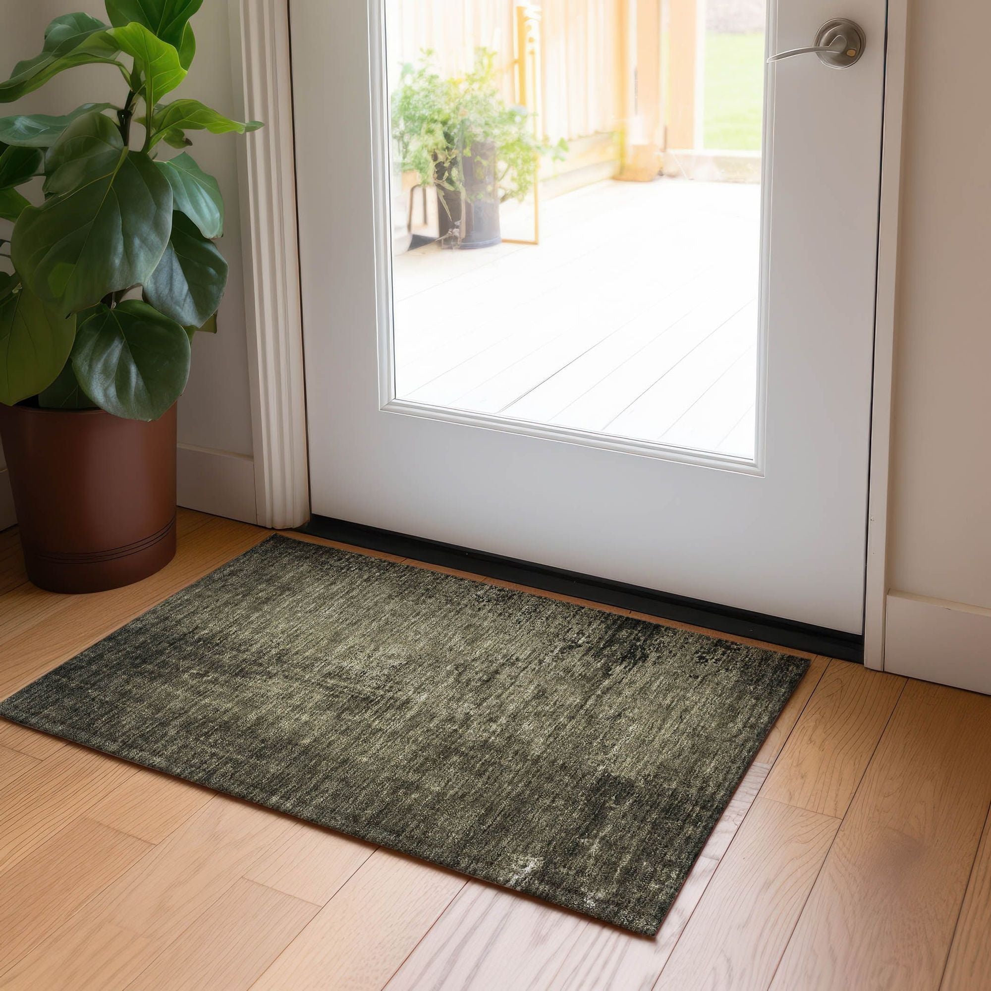 Machine Made ACN554 Gray Rugs