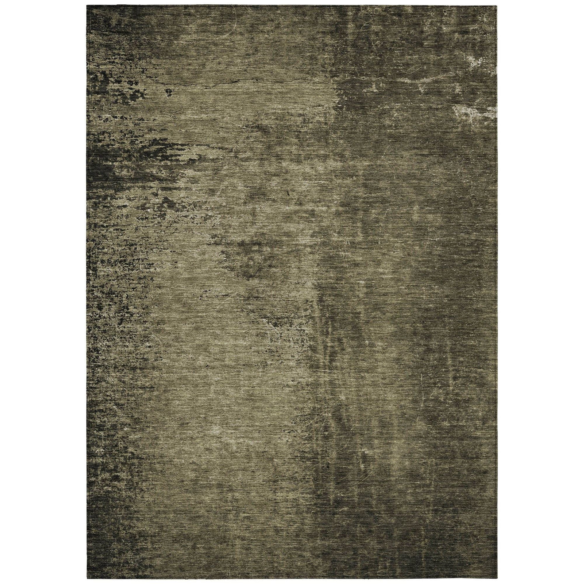 Machine Washable Gray Rug - Indoor / Outdoor - Kids / Pet Friendly Organic Print Rug