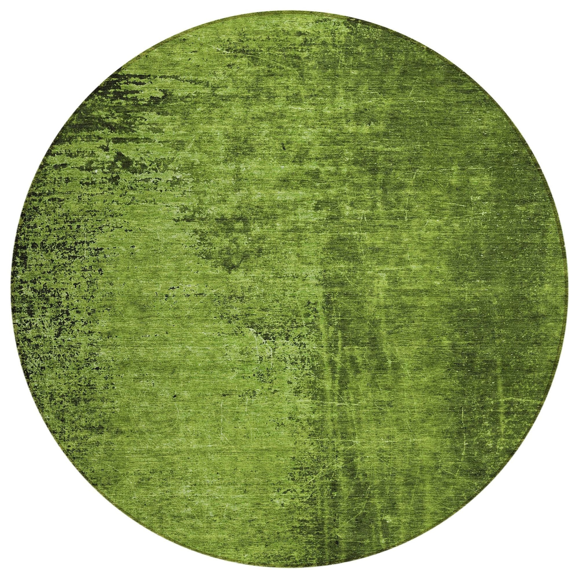 Machine Washable Green Rug - Indoor / Outdoor - Kids / Pet Friendly Organic Print Rug