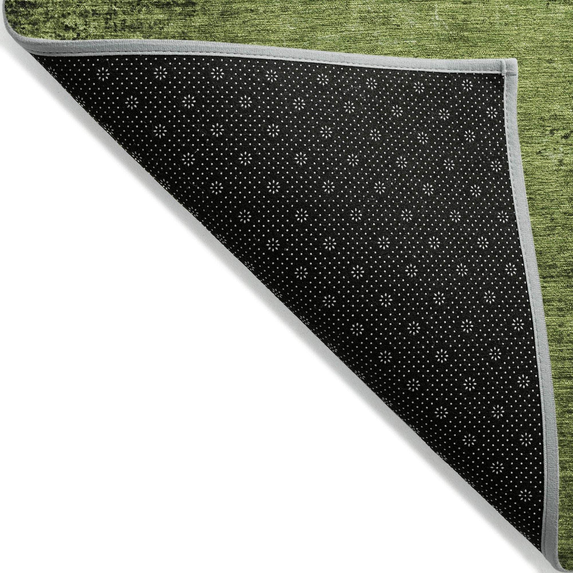 Machine Made ACN554 Green Rugs