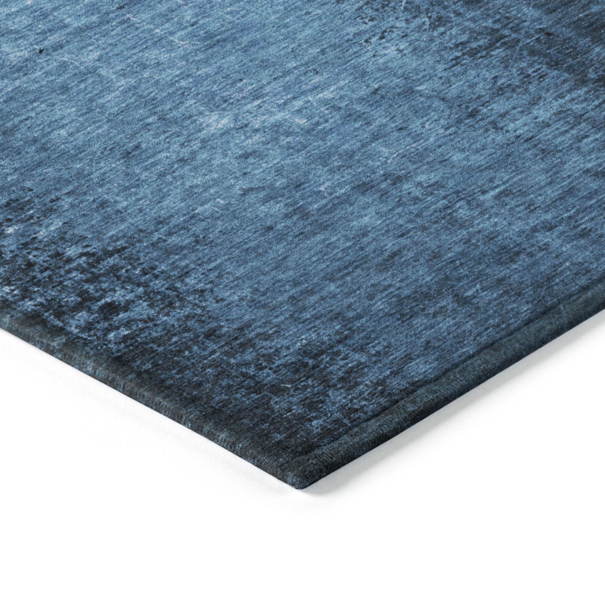 Machine Made ACN554 Navy Blue Rugs