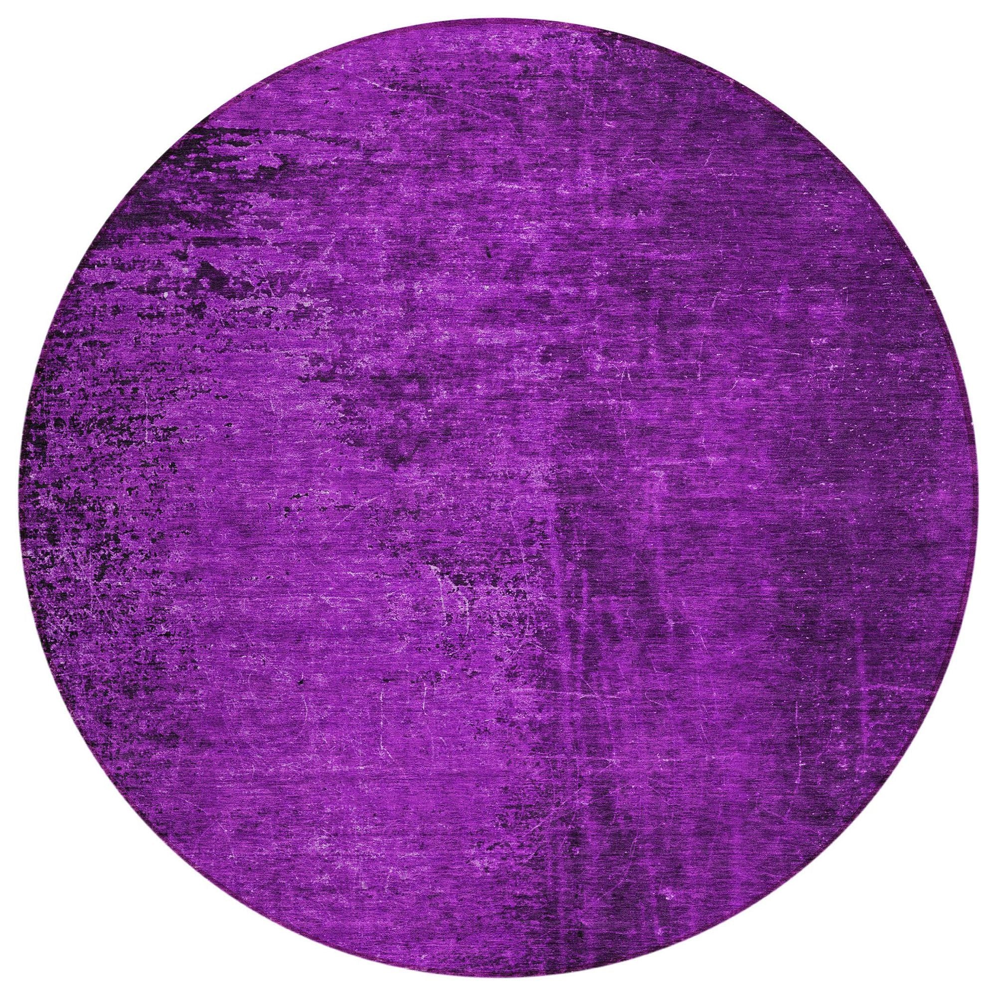 Machine Washable Purple Rug - Indoor / Outdoor - Kids / Pet Friendly Organic Print Rug