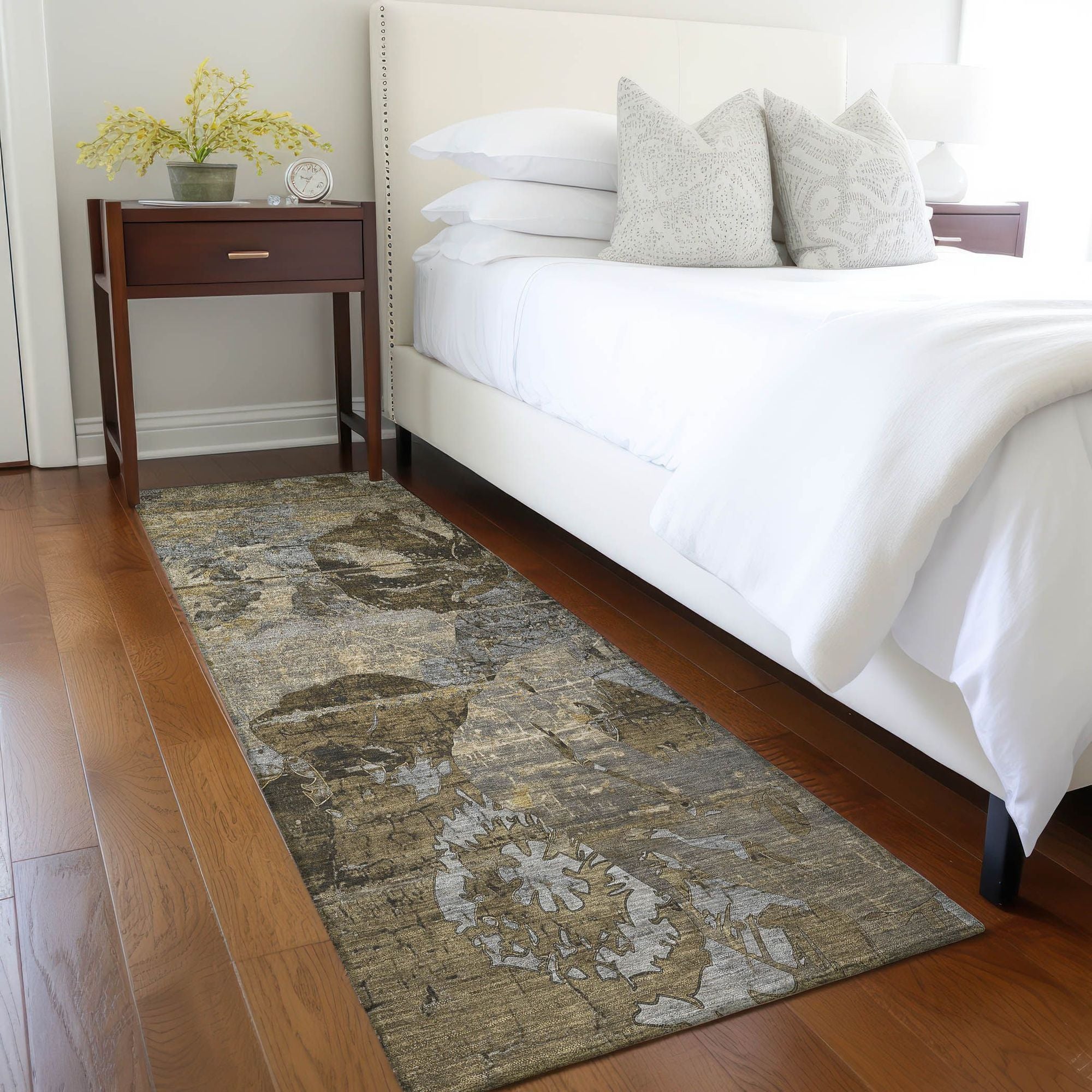 Machine Made ACN555 Mocha Brown Rugs