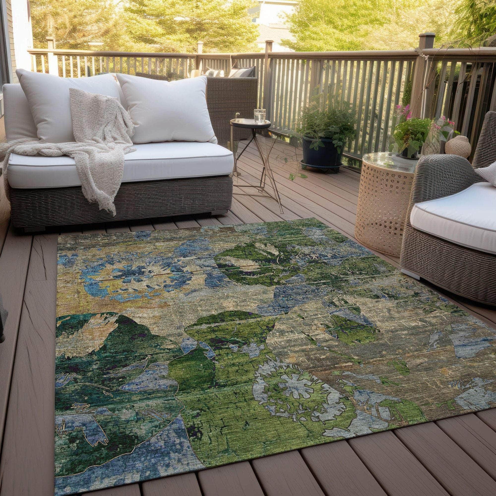Machine Made ACN555 Taupe Brown Rugs