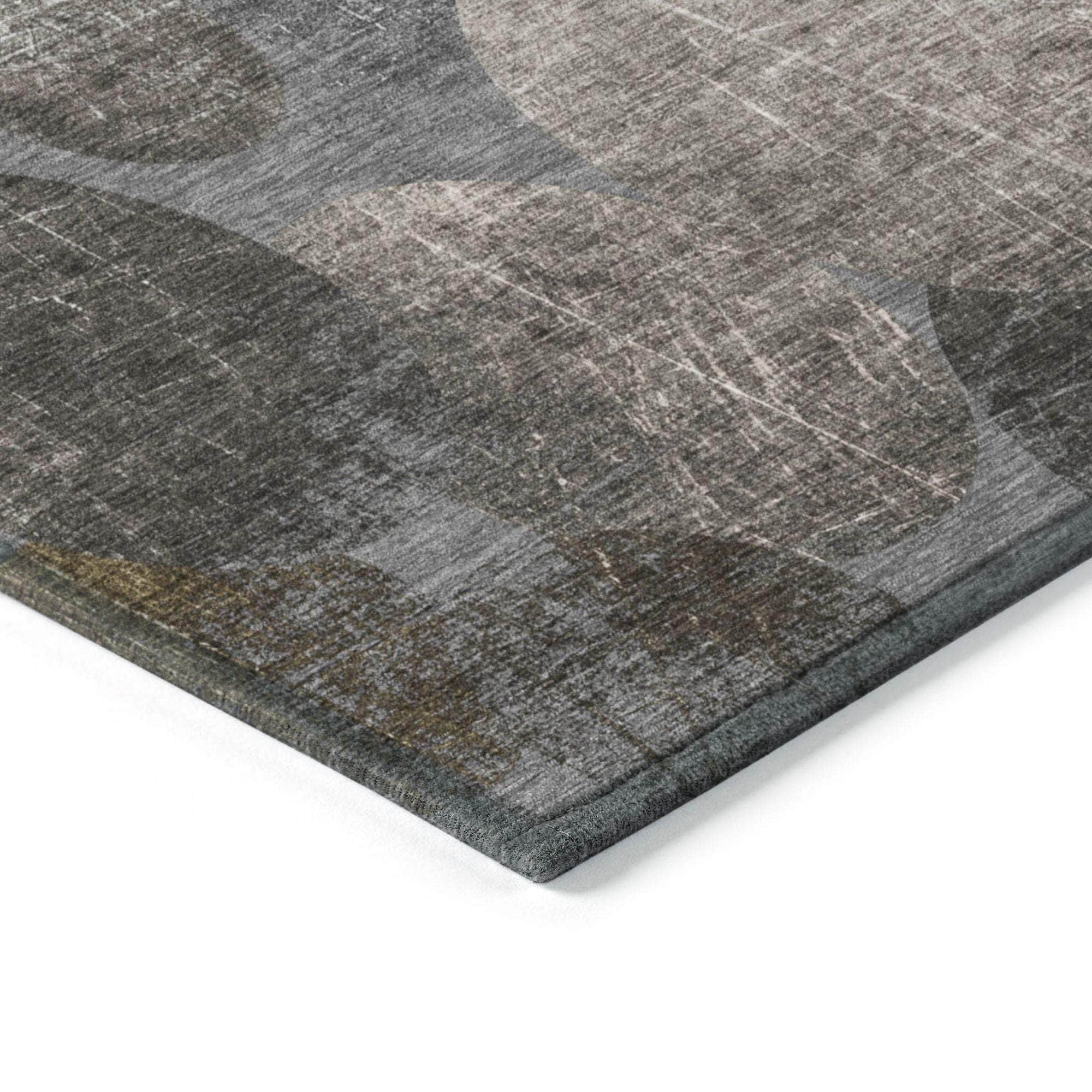 Machine Made ACN556 Brown Rugs