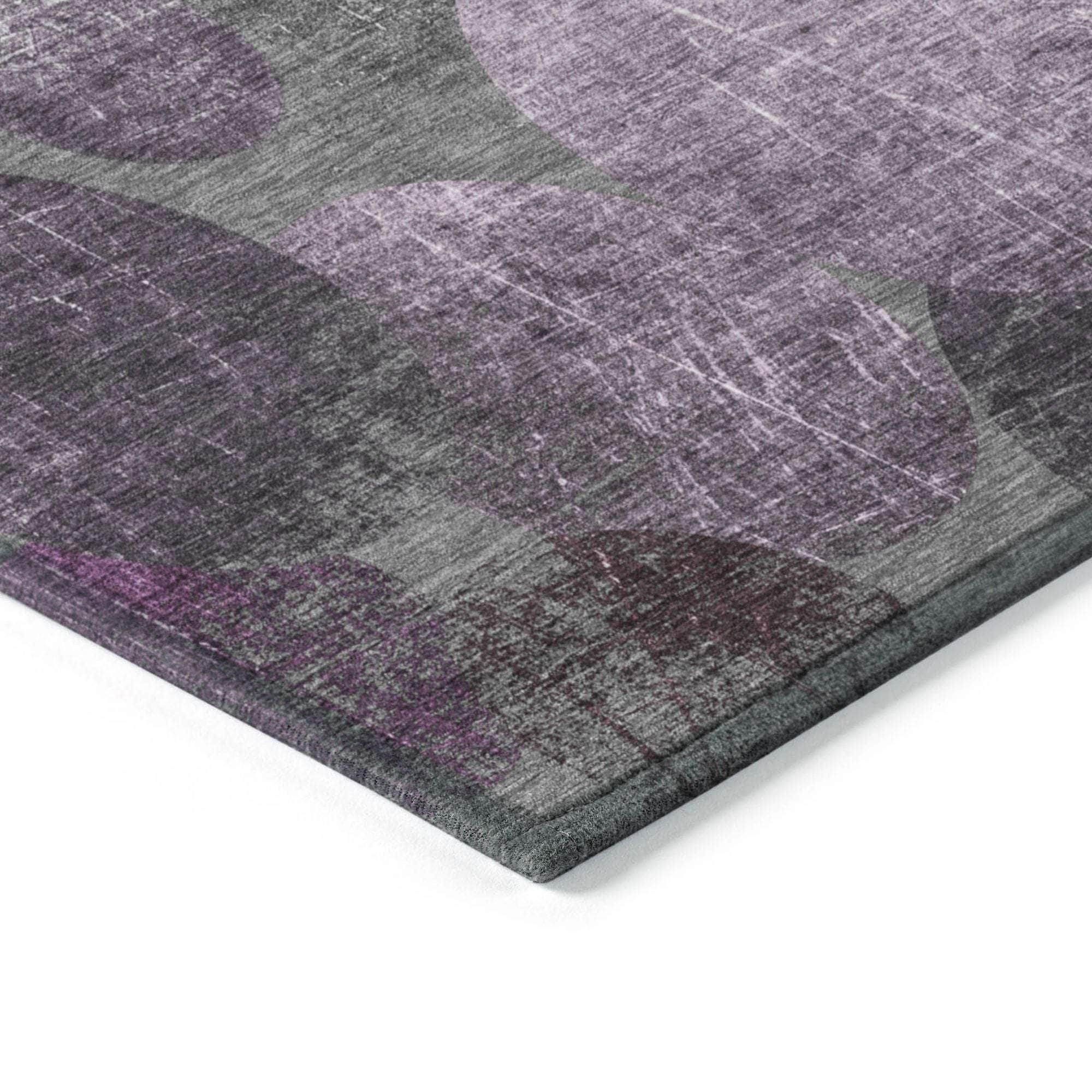 Machine Made ACN556 Garnet Red Rugs