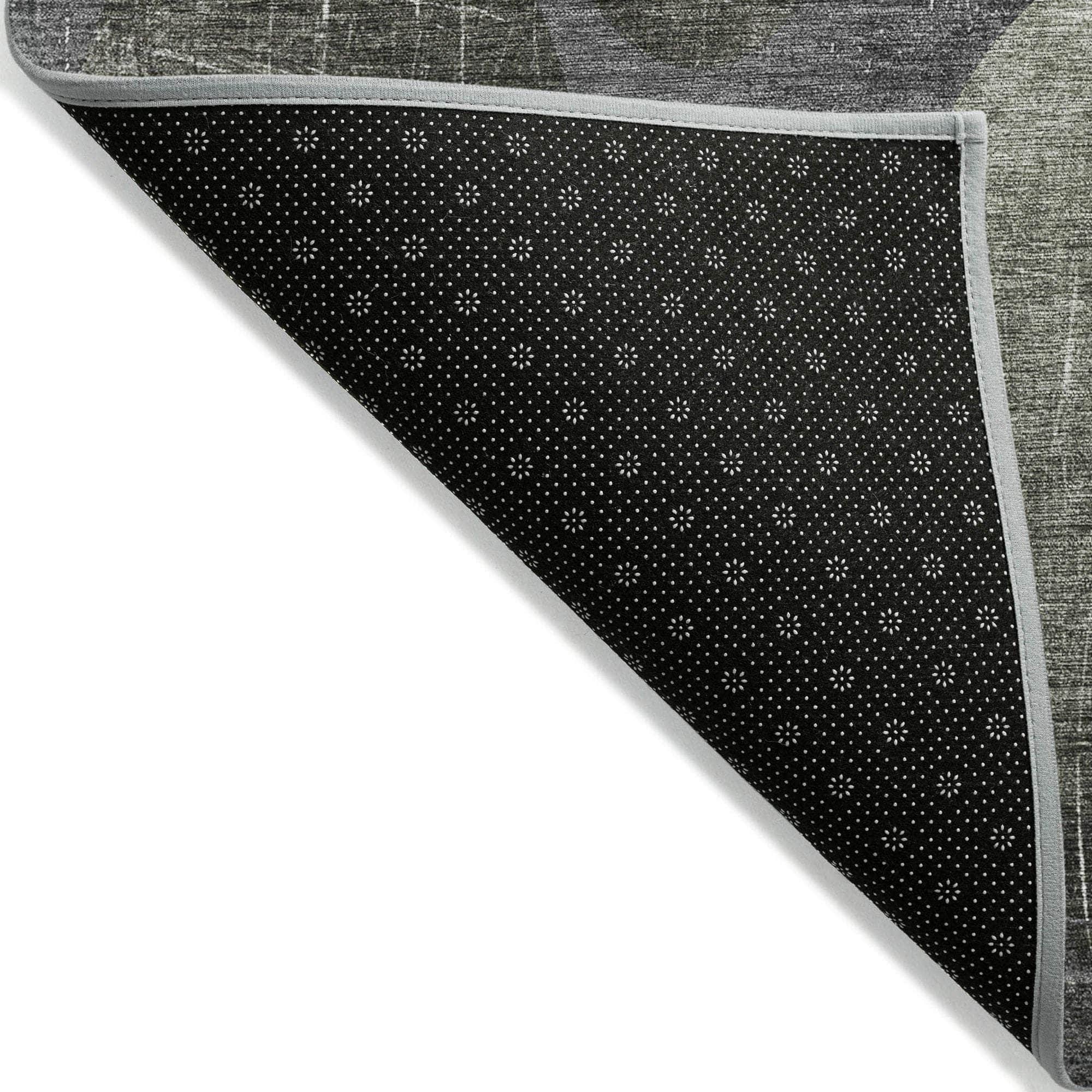 Machine Made ACN556 Green Rugs