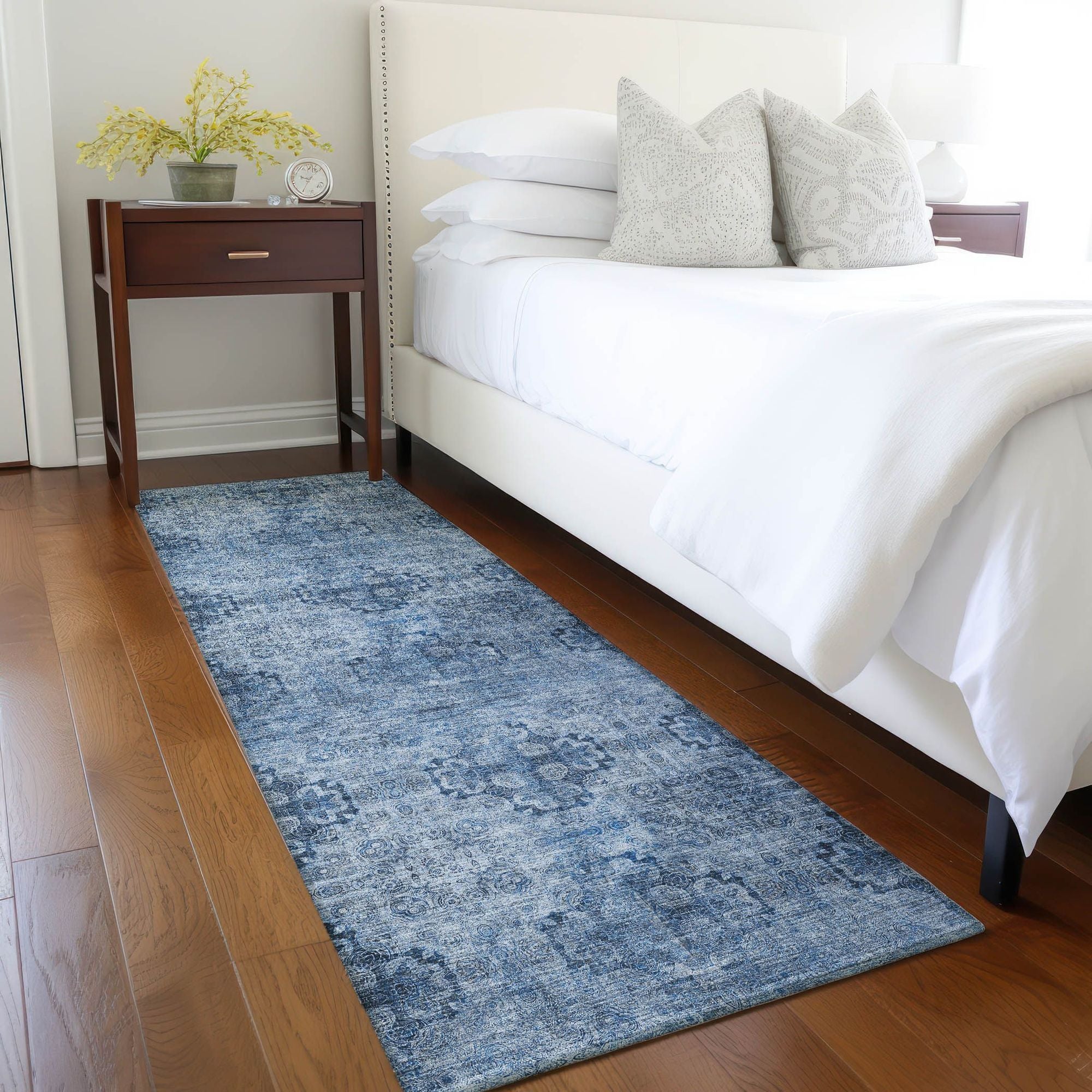 Machine Made ACN557 Navy Blue Rugs