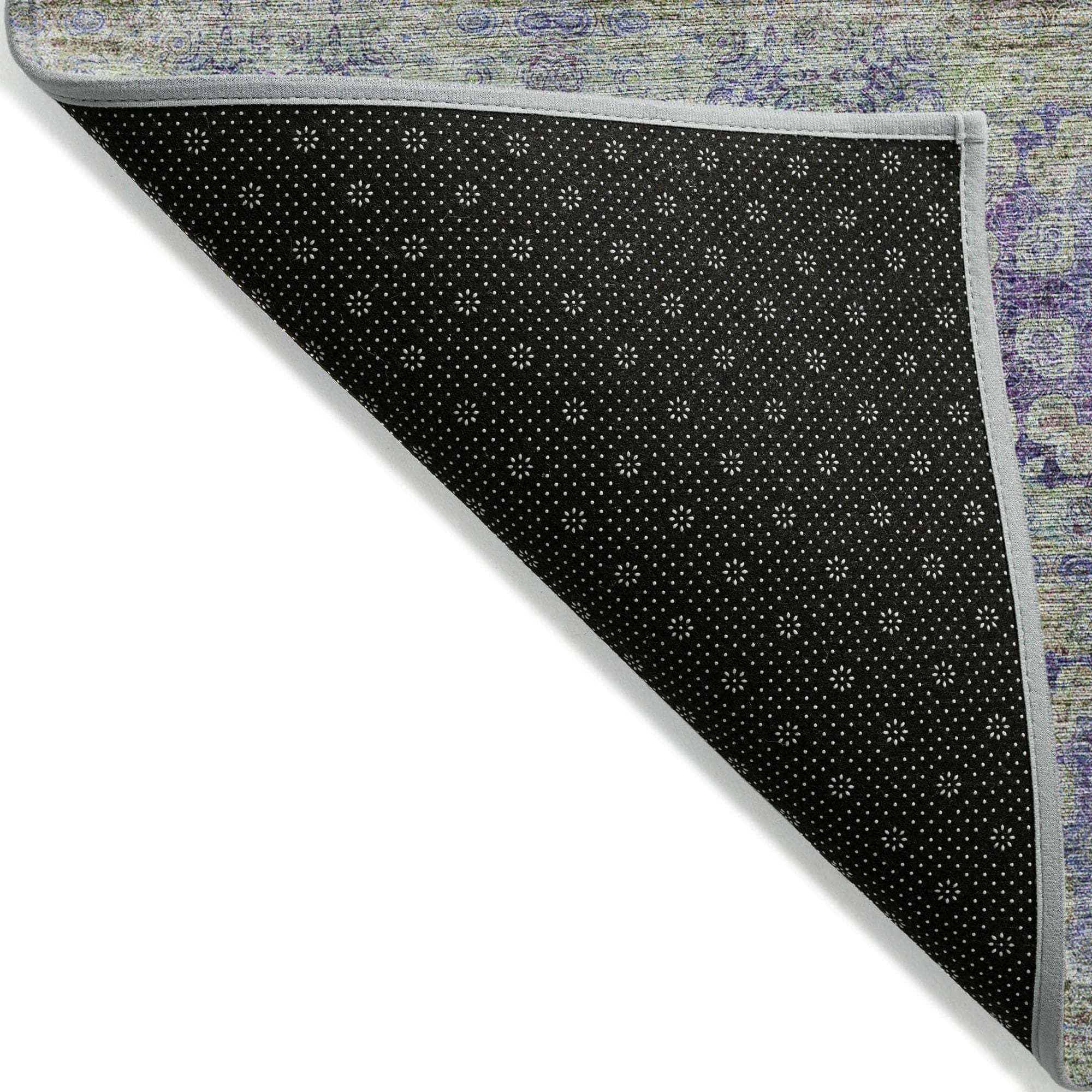 Machine Made ACN557 Purple Rugs