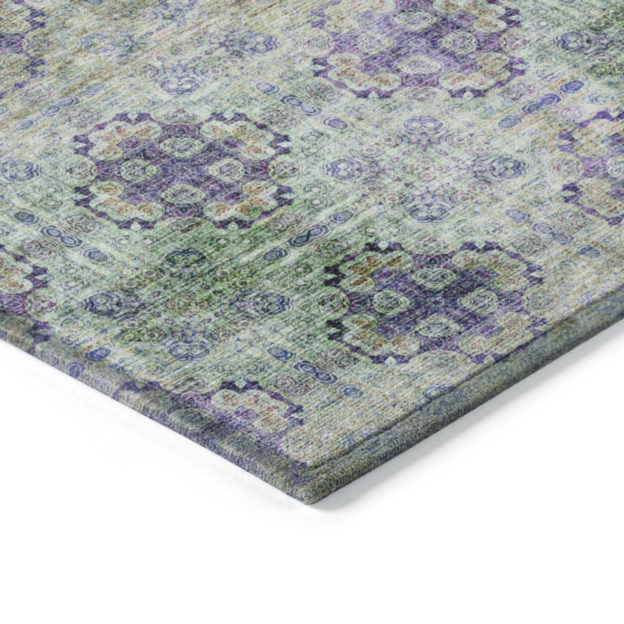 Machine Made ACN557 Purple Rugs