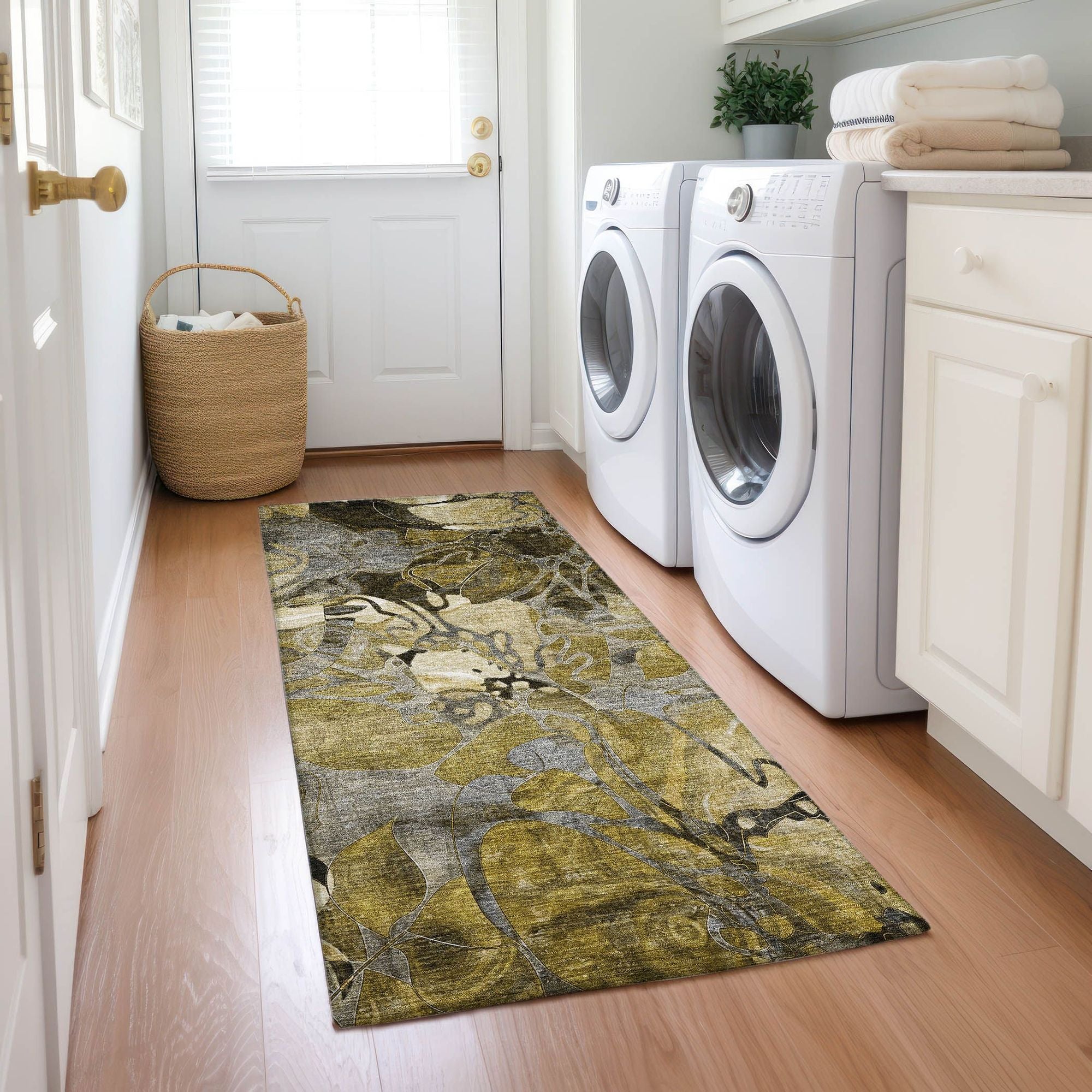 Machine Made ACN558 Brown Rugs