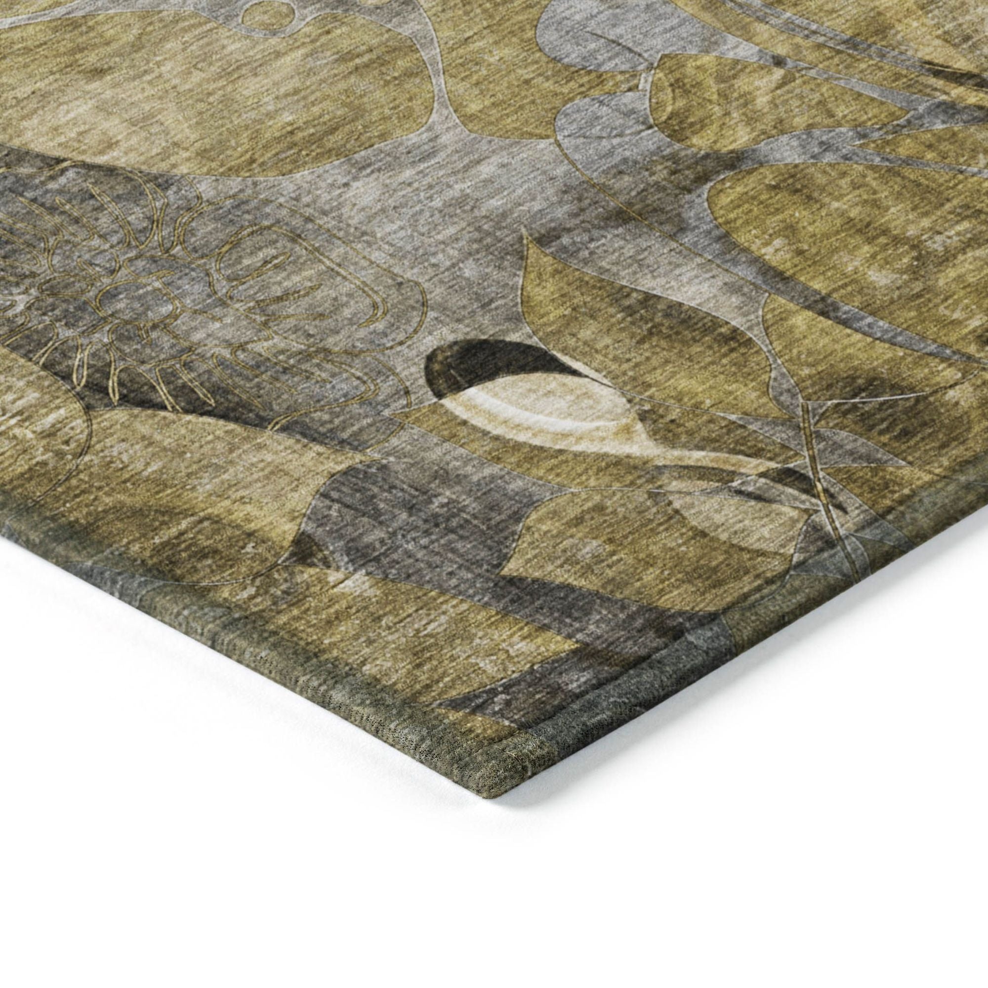 Machine Made ACN558 Brown Rugs