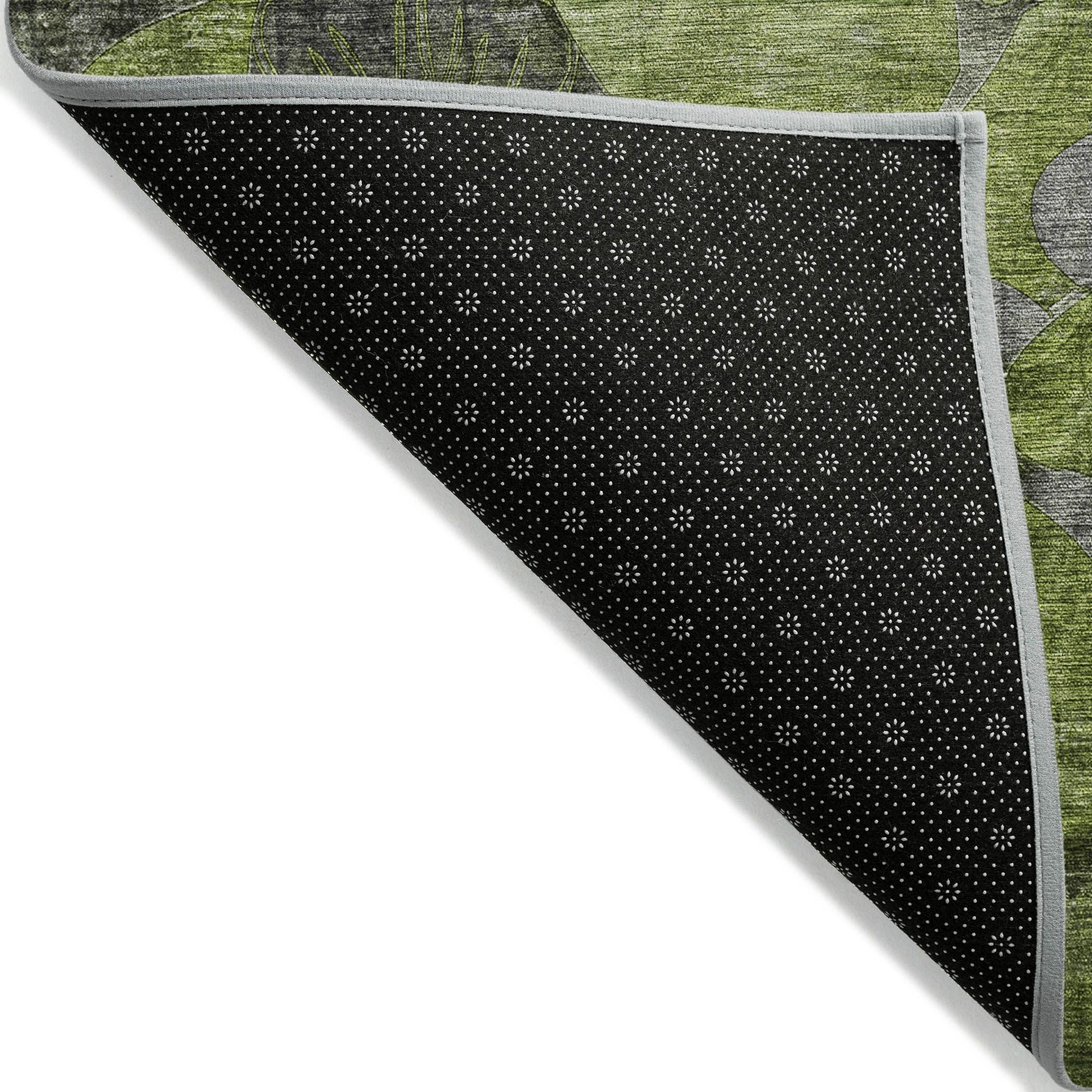 Machine Made ACN558 Fern Green Rugs