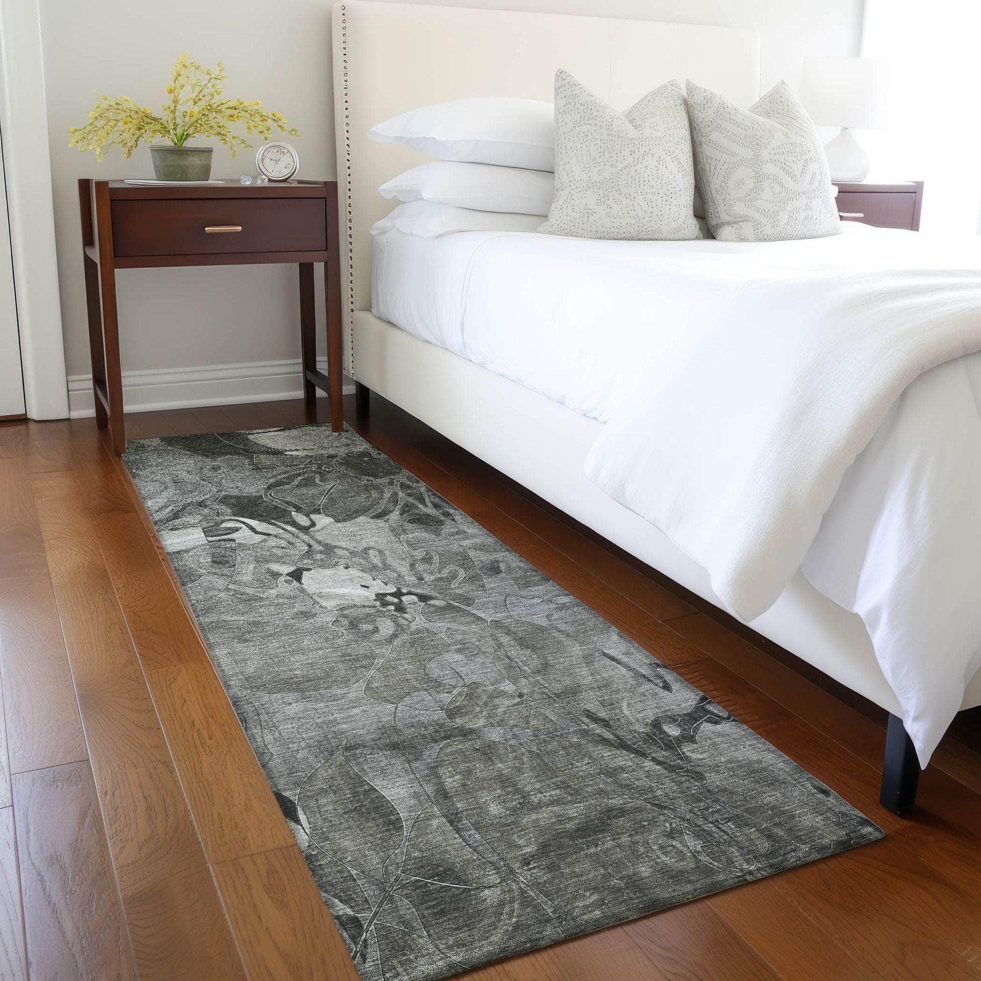 Machine Made ACN558 Gray Rugs