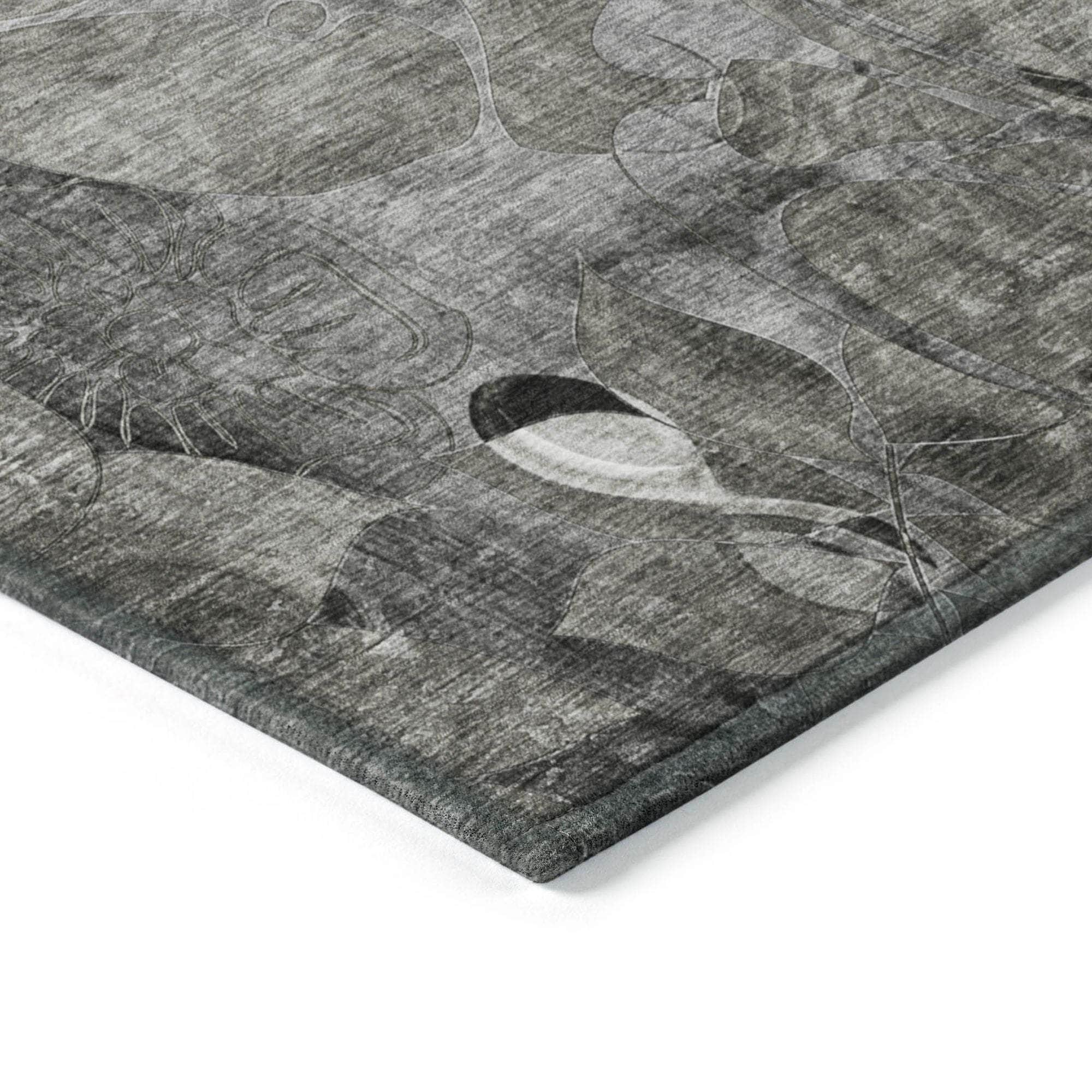 Machine Made ACN558 Gray Rugs